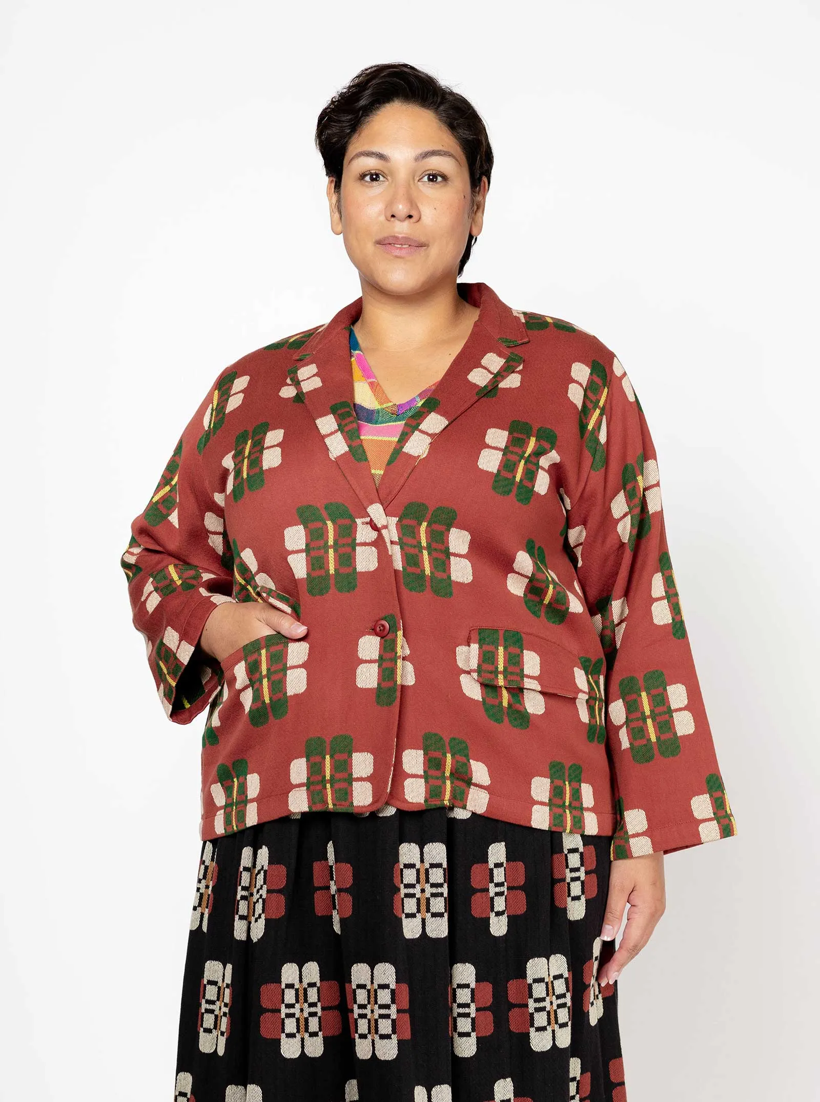 sample sale | ian jacket dahlia | XXS & L sold by Ace & Jig