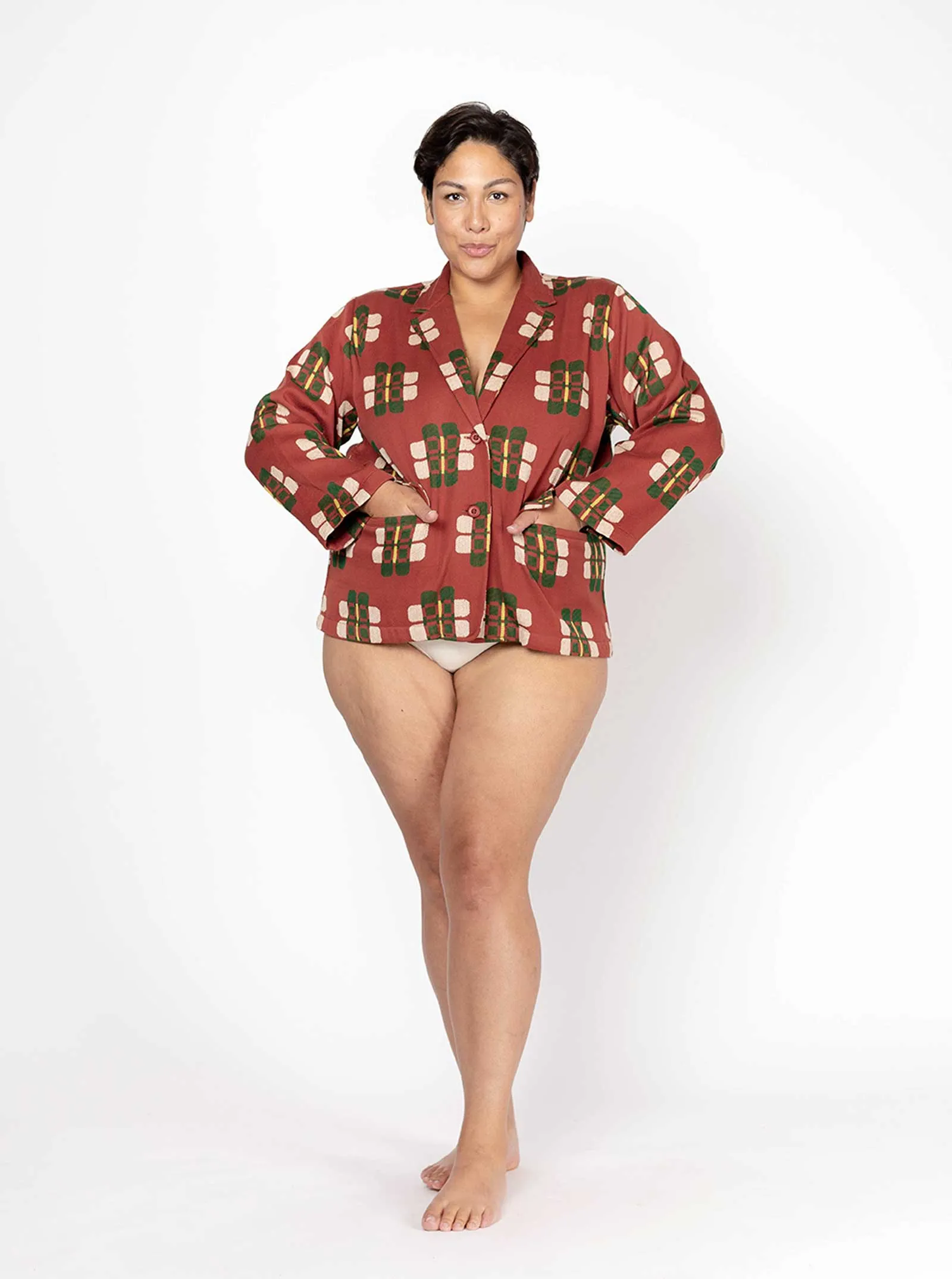 sample sale | ian jacket dahlia | XXS & L sold by Ace & Jig product image thumbnail 4