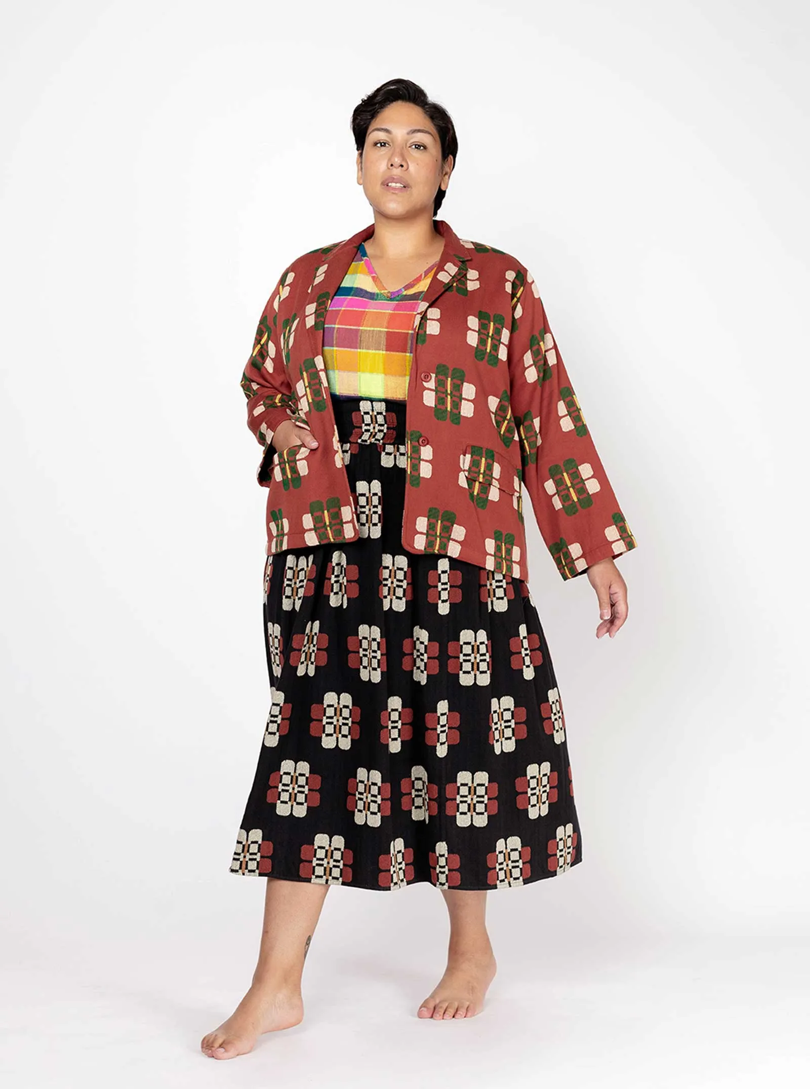 sample sale | ian jacket dahlia | XXS & L sold by Ace & Jig product image thumbnail 2