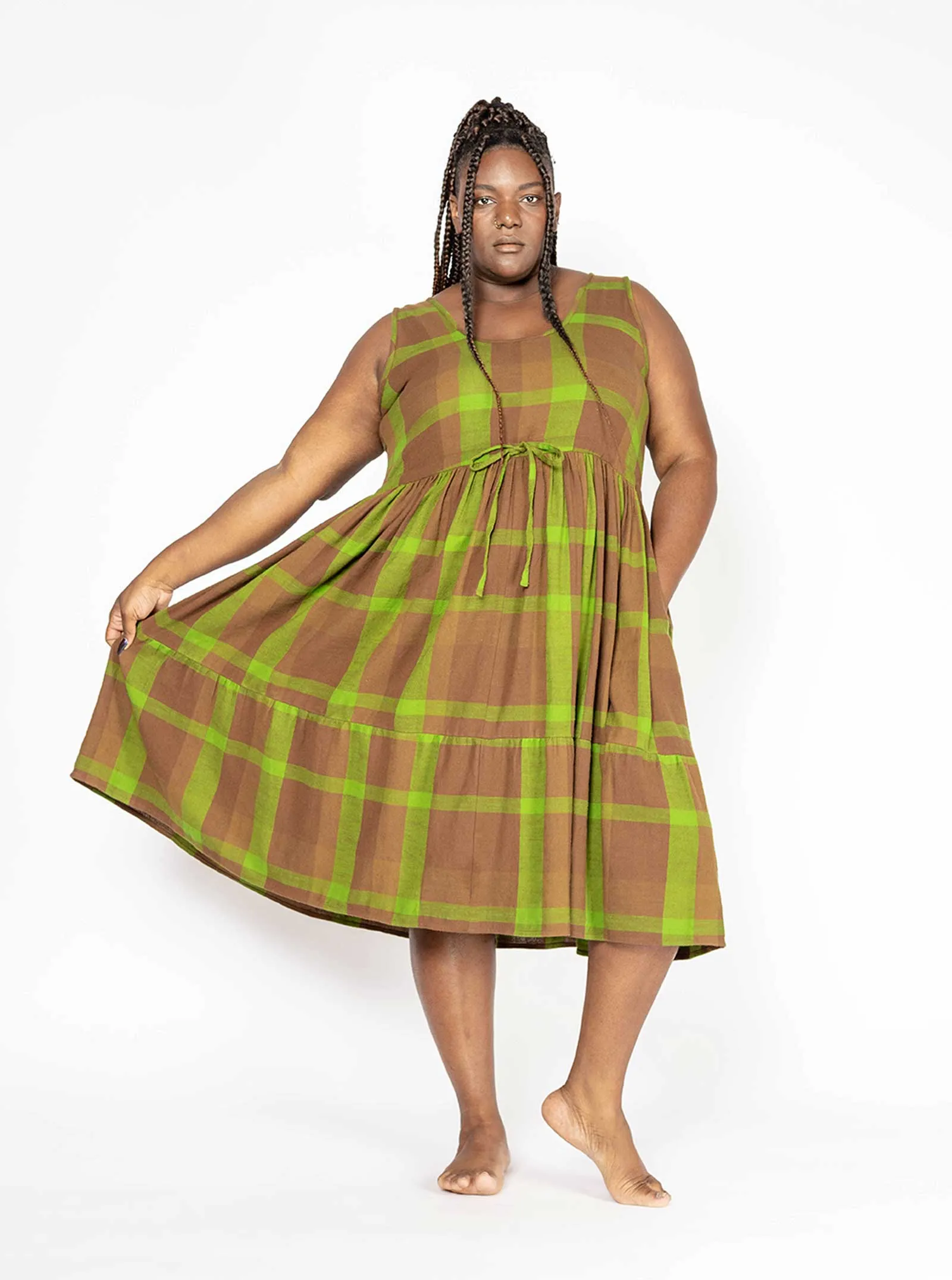 sample sale | tamar dress moss | XXS-S sold by Ace & Jig product image thumbnail 2