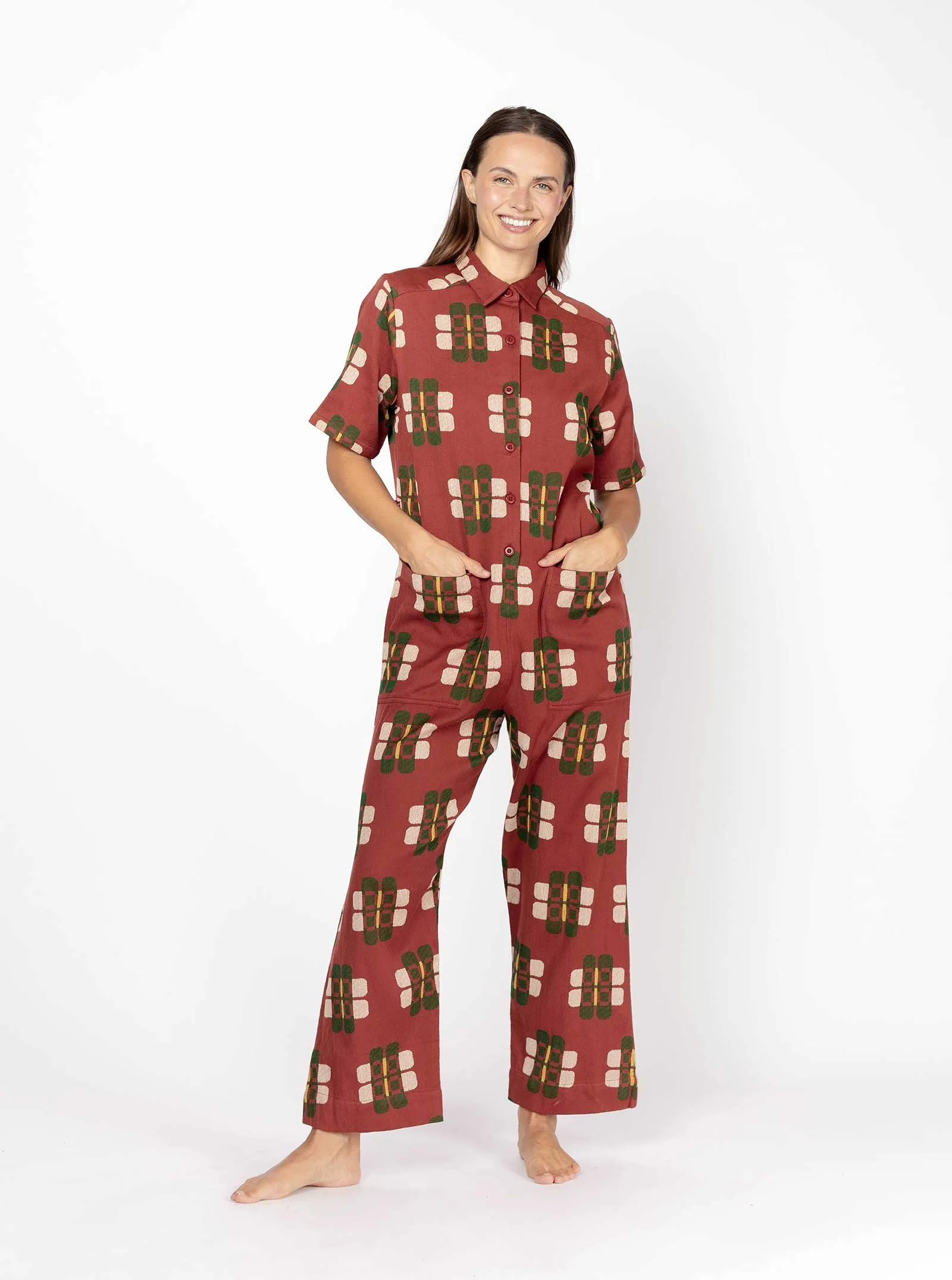 sample sale | ernie jumpsuit dahlia | XXS sold by Ace & Jig product image thumbnail 2