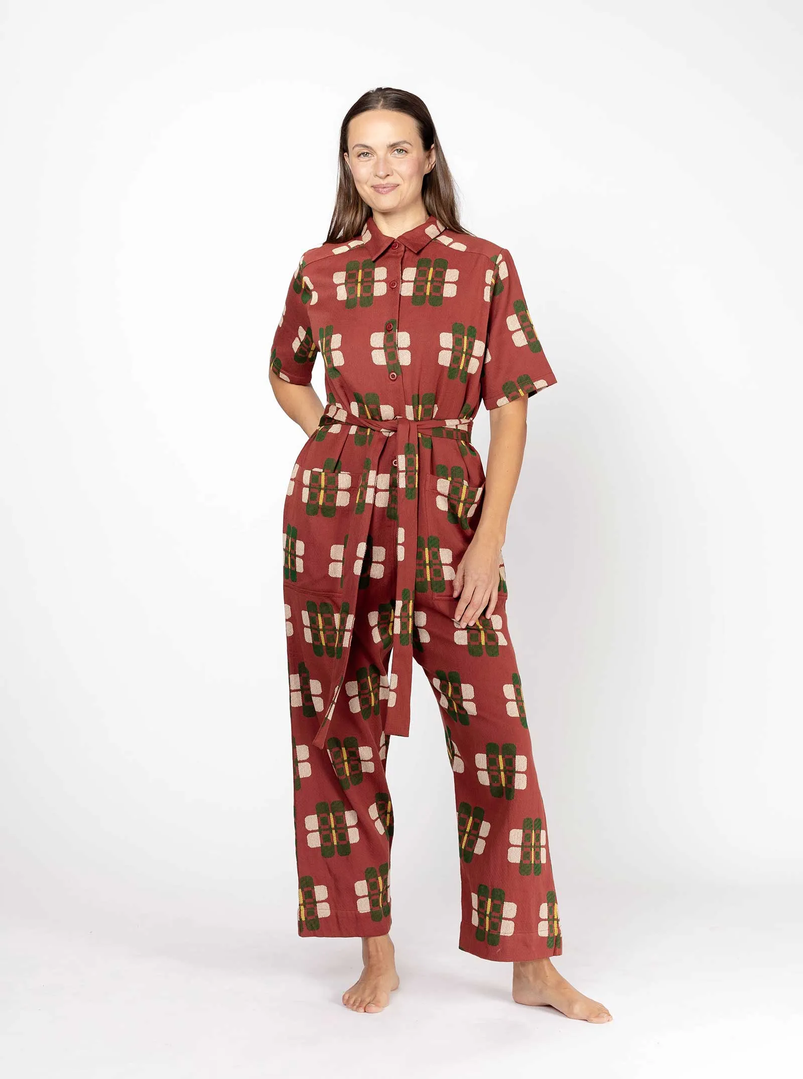 sample sale | ernie jumpsuit dahlia | XXS sold by Ace & Jig product image thumbnail 3