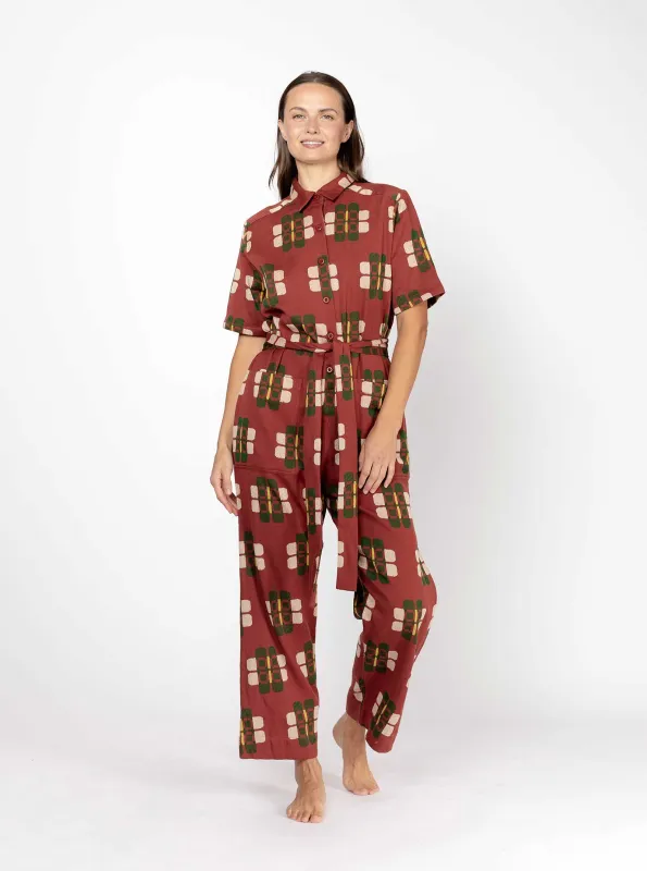 sample sale | ernie jumpsuit dahlia | XXS sold by Ace & Jig