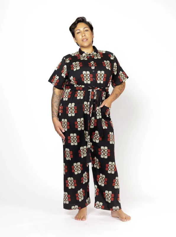 sample sale | ernie jumpsuit lotus | XS sold by Ace & Jig