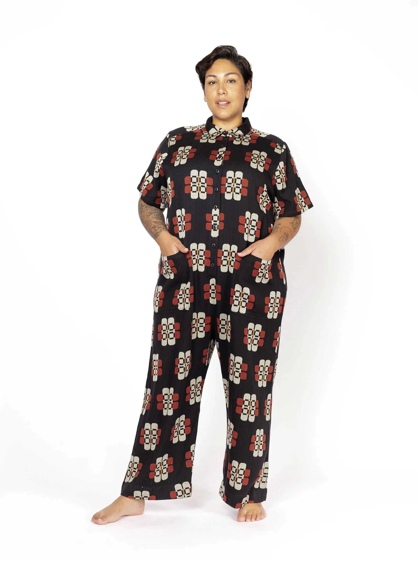 sample sale | ernie jumpsuit lotus | XS sold by Ace & Jig product image thumbnail 2