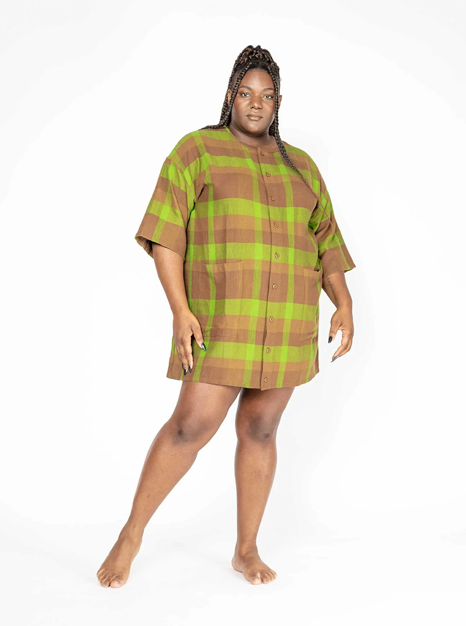 sample sale | nova dress moss | XXS & XS sold by Ace & Jig