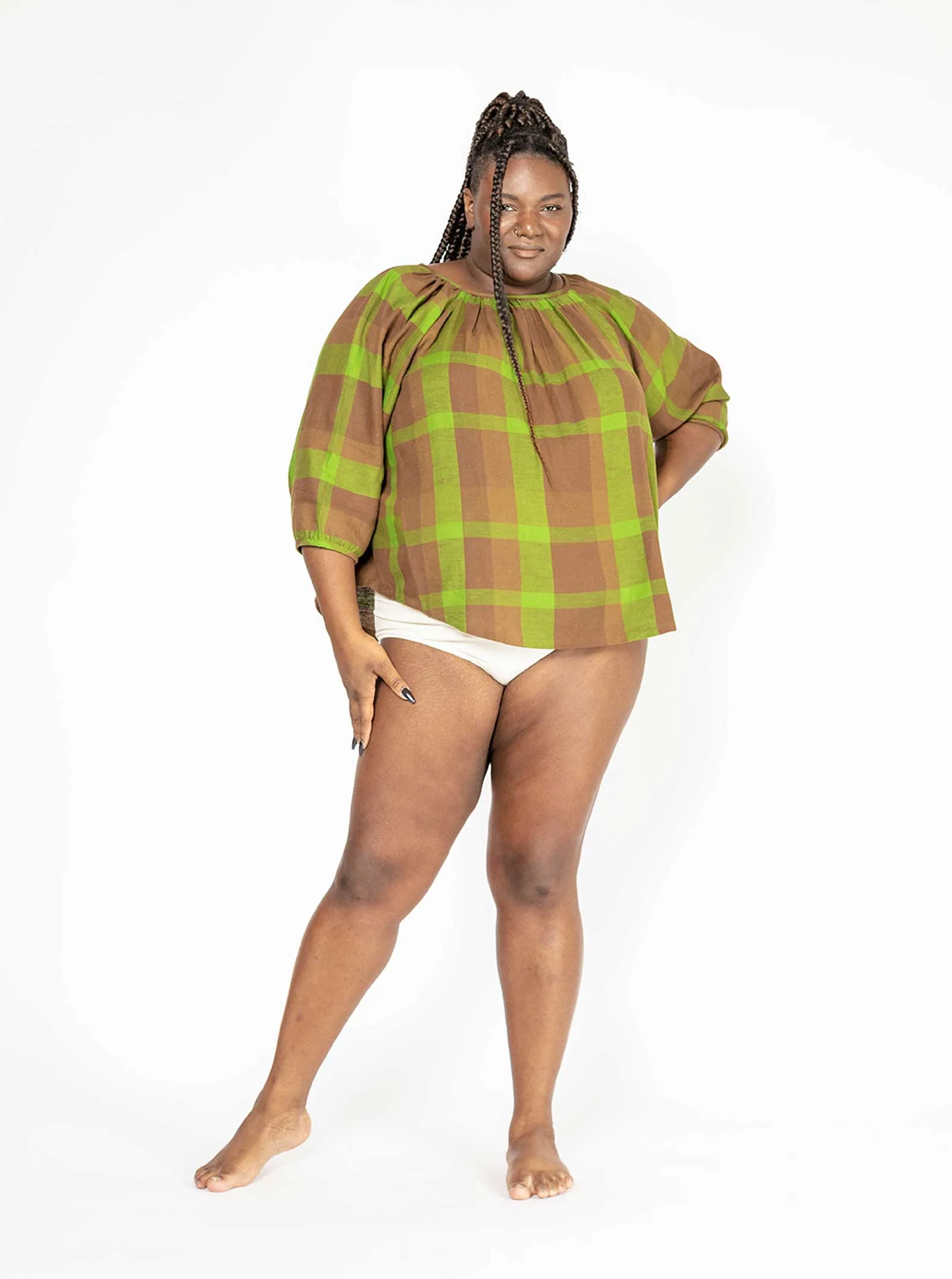 sample sale | heather top moss | XS-4X sold by Ace & Jig product image thumbnail 3