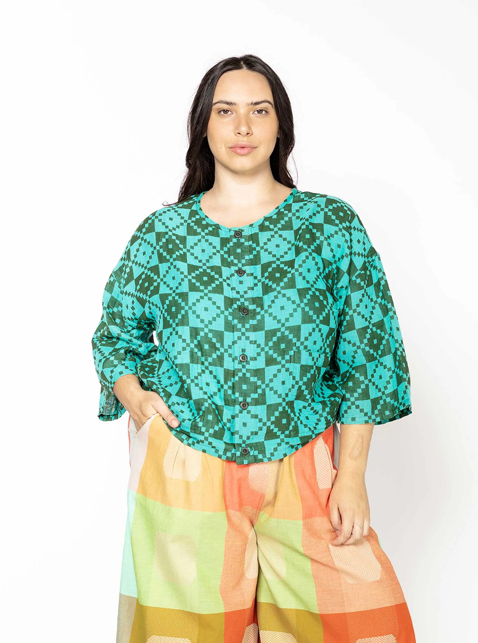 sample sale | amara top ceramic | XS sold by Ace & Jig