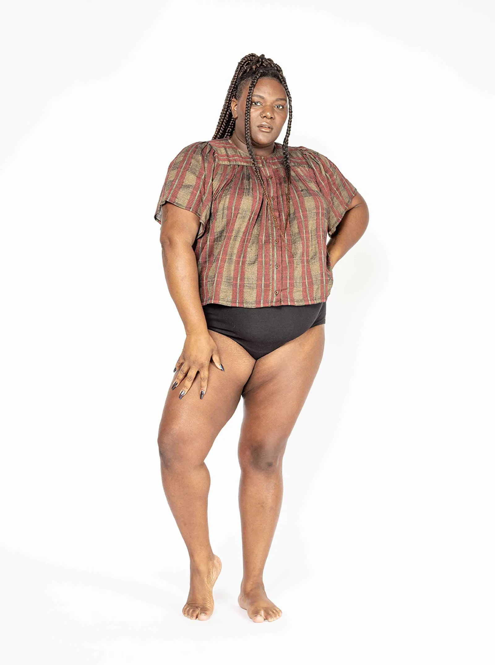 sample sale | sabina top fig | XS & 4X sold by Ace & Jig product image thumbnail 4