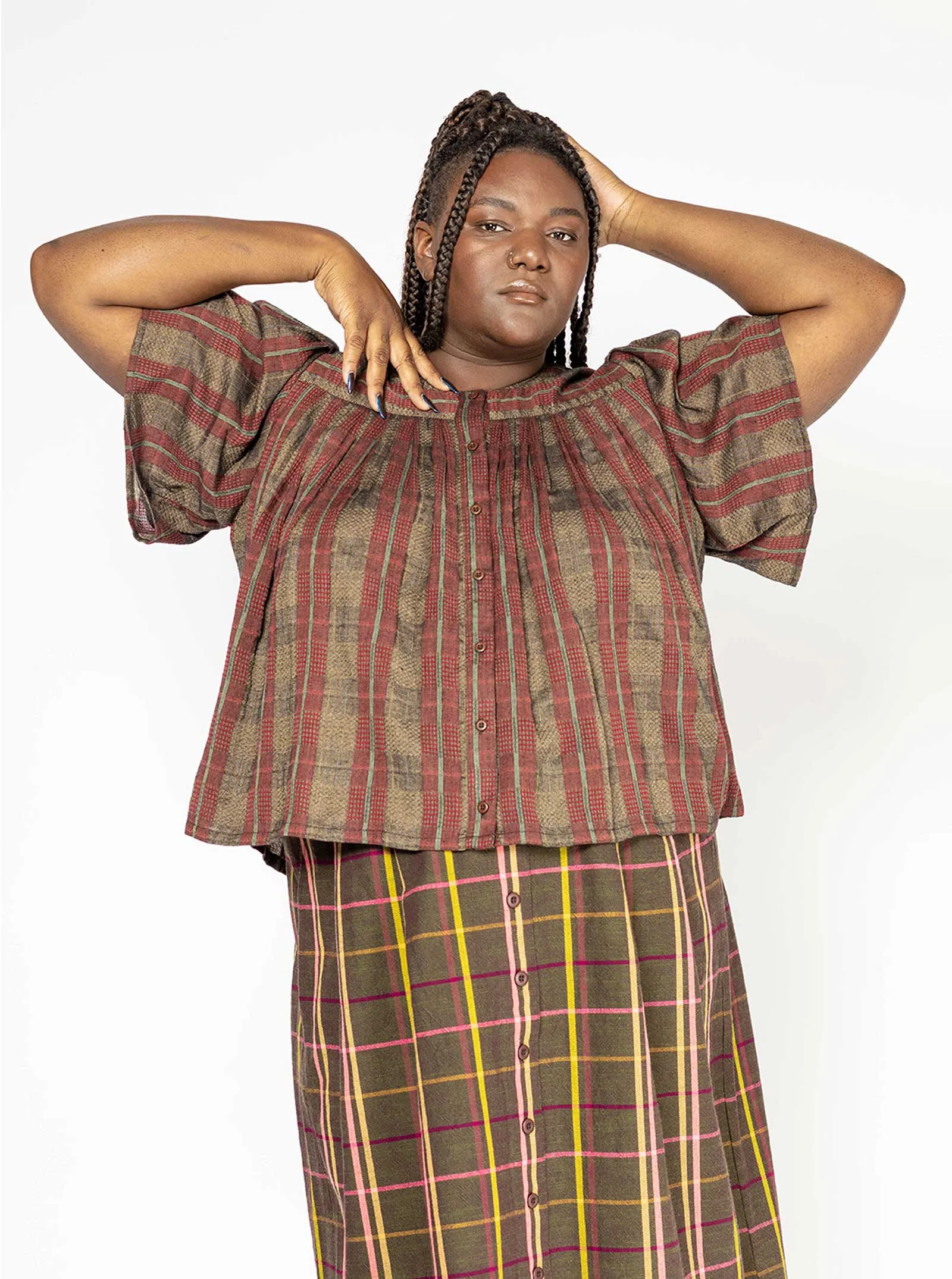 sample sale | sabina top fig | XS & 4X sold by Ace & Jig product image thumbnail 2