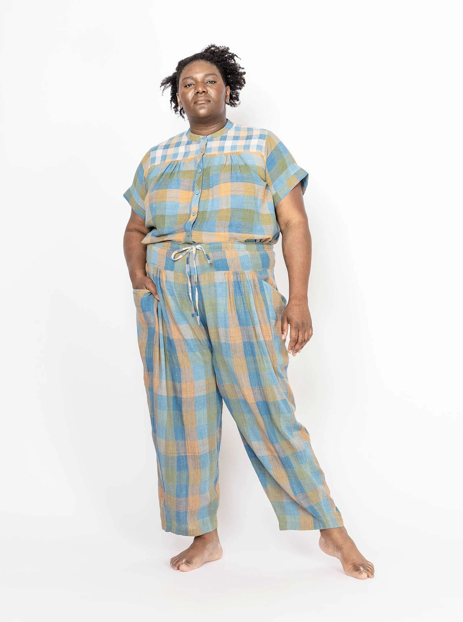 sample sale | cabana pant lake | XS sold by Ace & Jig product image thumbnail 3