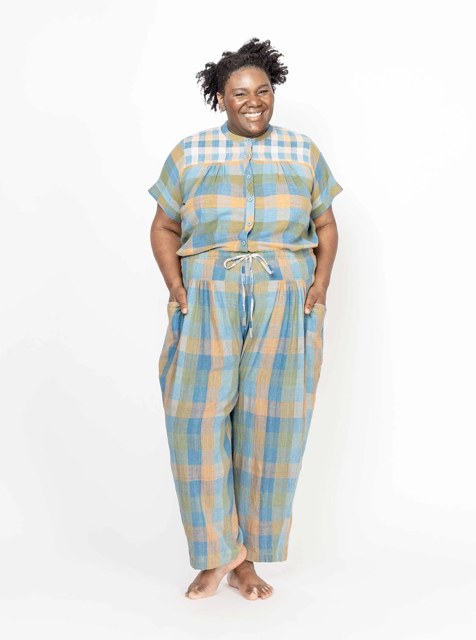 sample sale | cabana pant lake | XS sold by Ace & Jig product image thumbnail 2