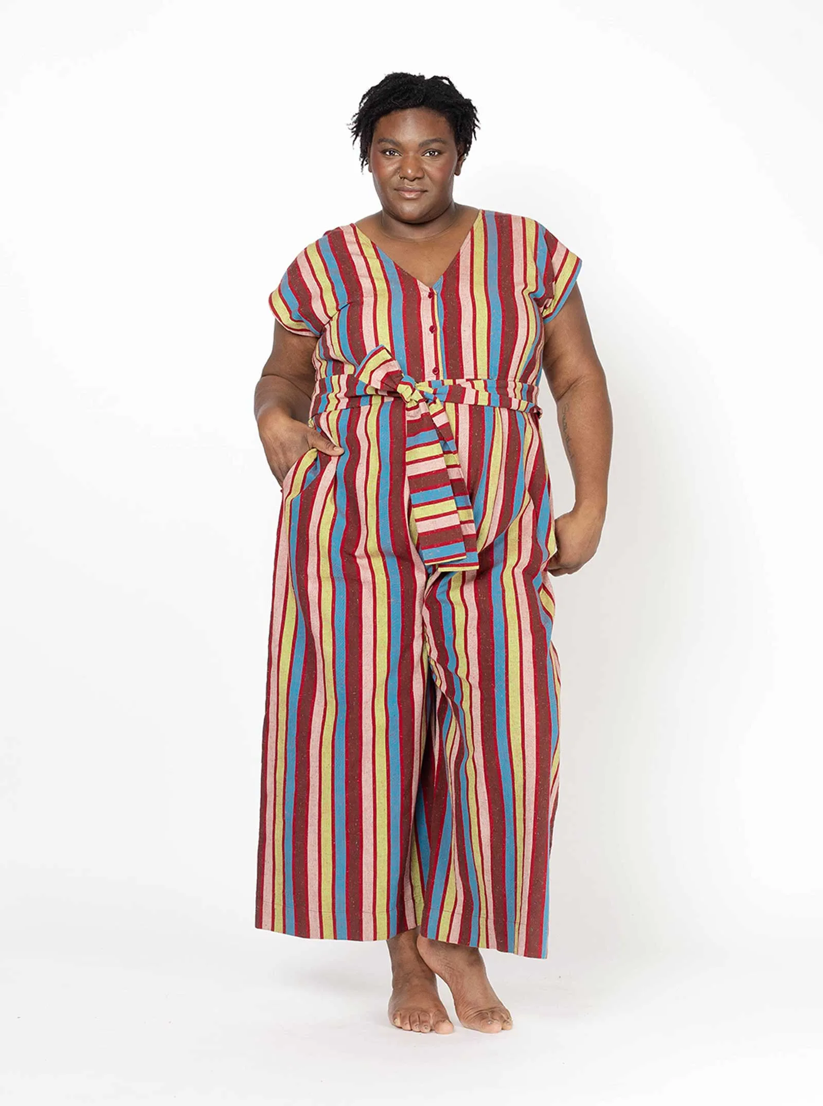 sample sale | curran jumpsuit riddle | XS-3X sold by Ace & Jig product image thumbnail 3