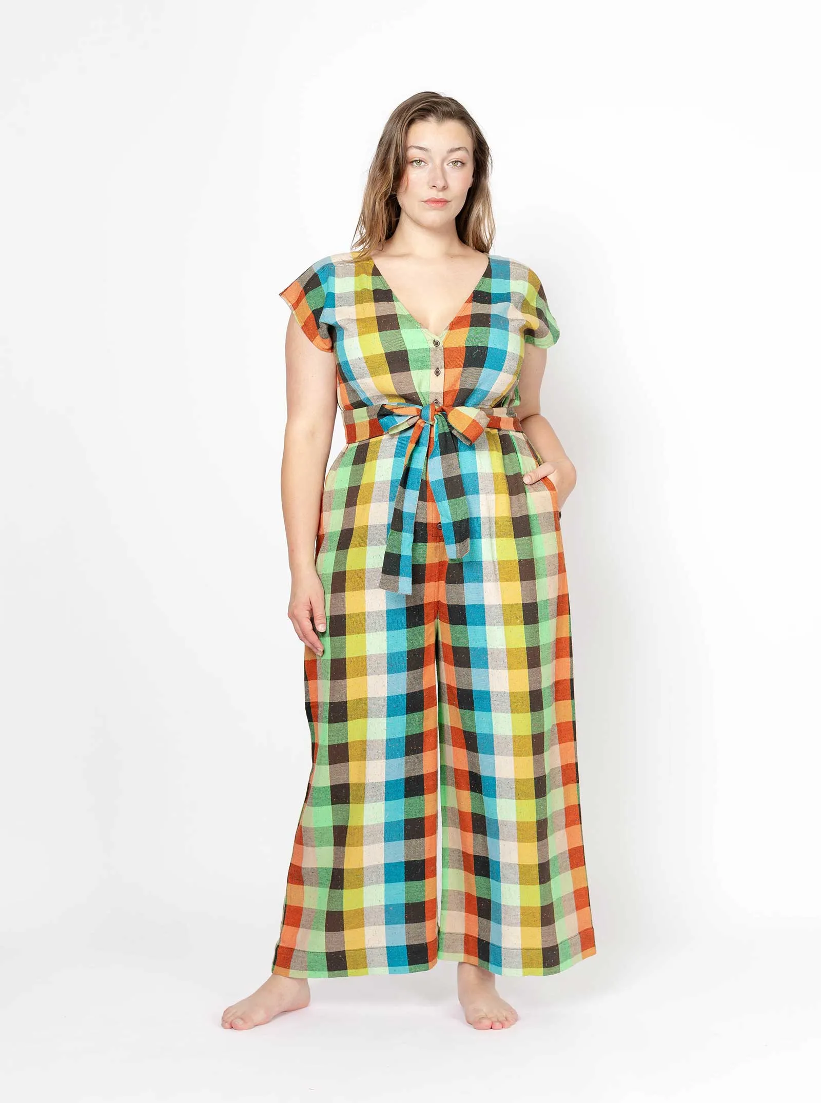 sample sale | curran jumpsuit campfire | S sold by Ace & Jig product image thumbnail 3