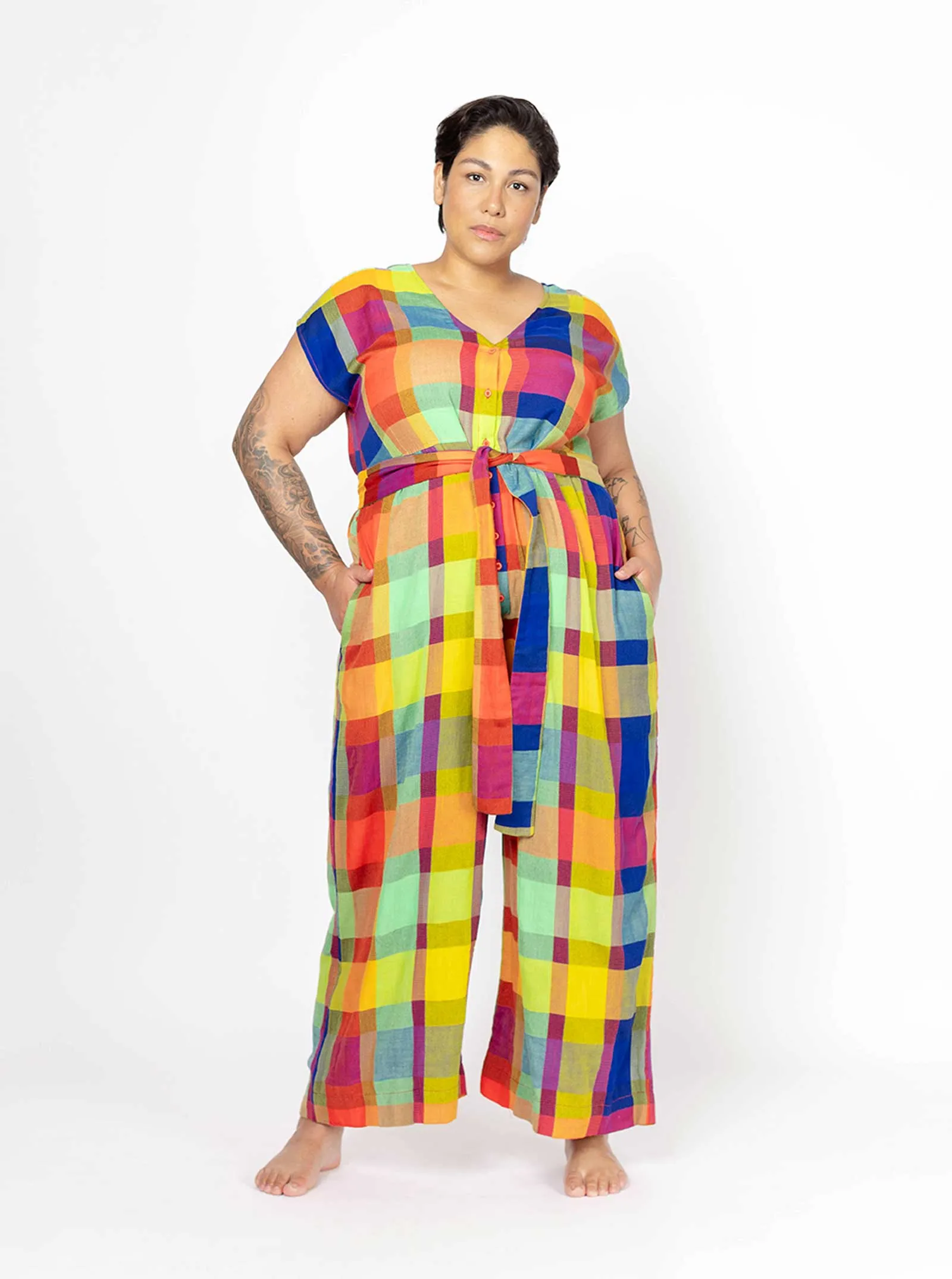 sample sale | curran jumpsuit whirlwind | XXS-1X sold by Ace & Jig