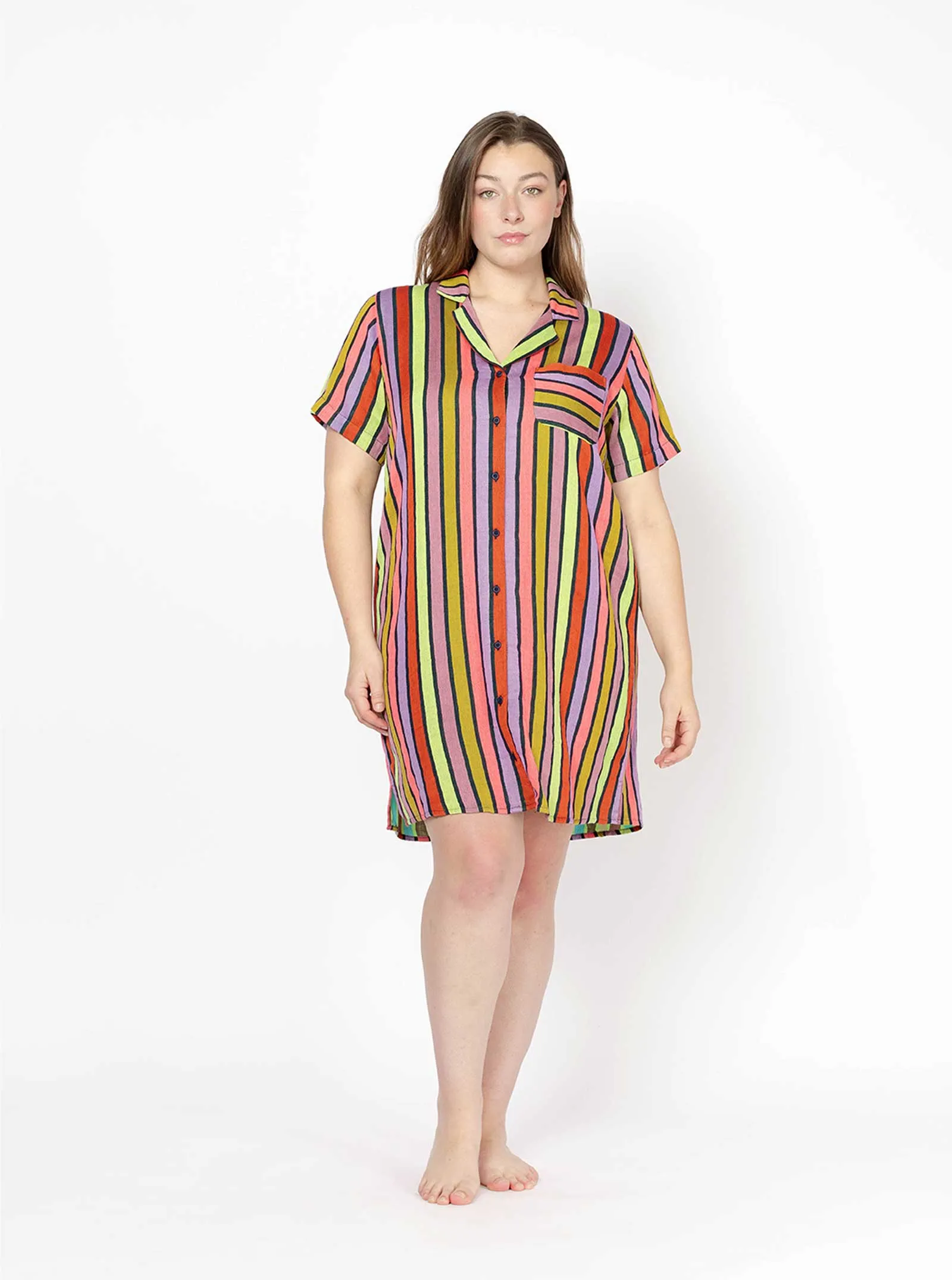 sample sale | gia shirtdress talk | XS & S sold by Ace & Jig product image thumbnail 2