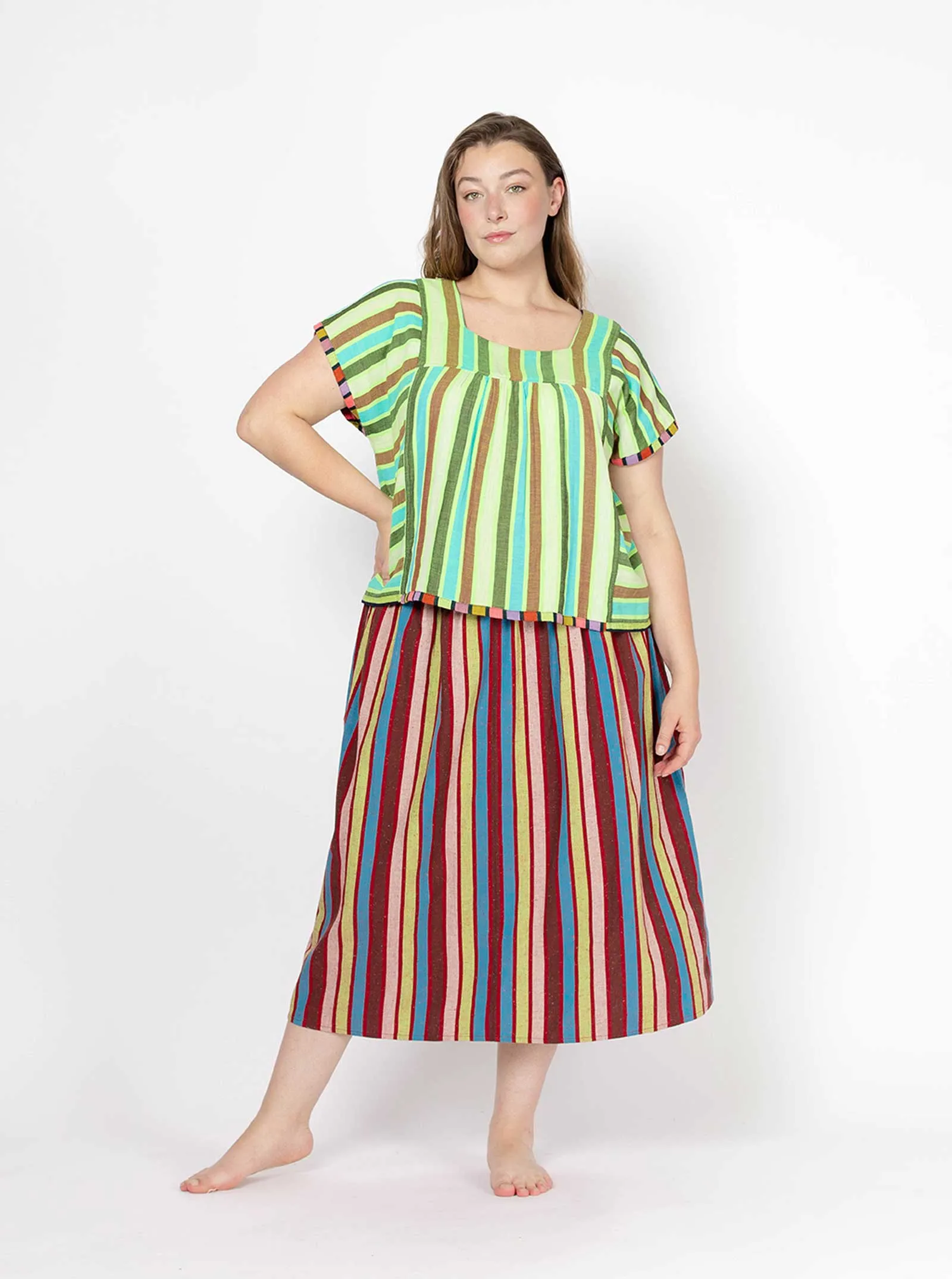 sample sale | lynne top talk | S-3X sold by Ace & Jig product image thumbnail 2