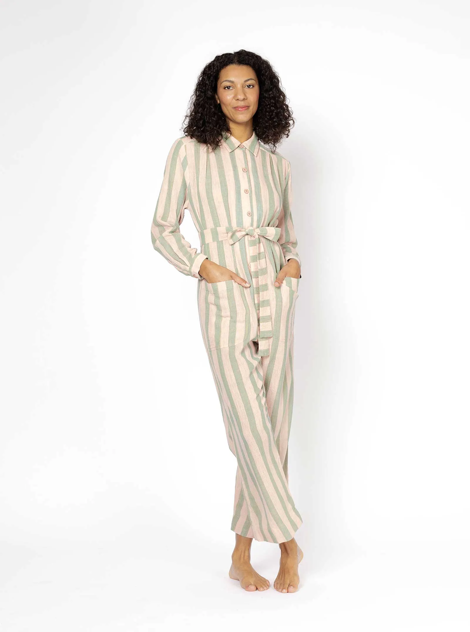 sample sale | lennon jumpsuit rosemary | XXS-4X sold by Ace & Jig product image thumbnail 4