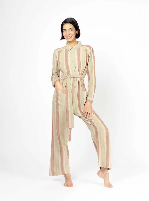 sample sale | lennon jumpsuit basil | XXS-3X sold by Ace & Jig