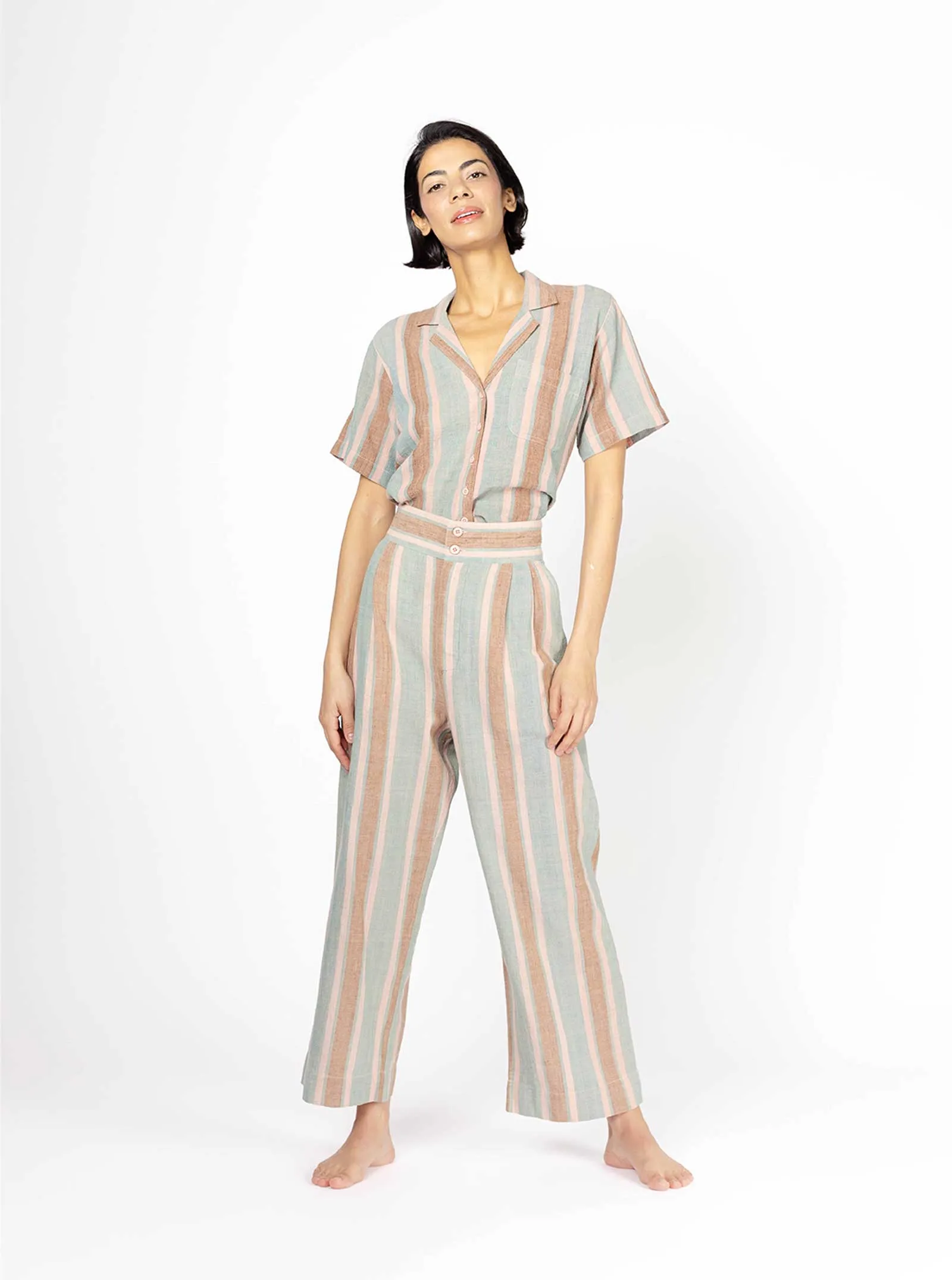 sample sale | lexi trouser basil | XXS-XL sold by Ace & Jig product image thumbnail 3