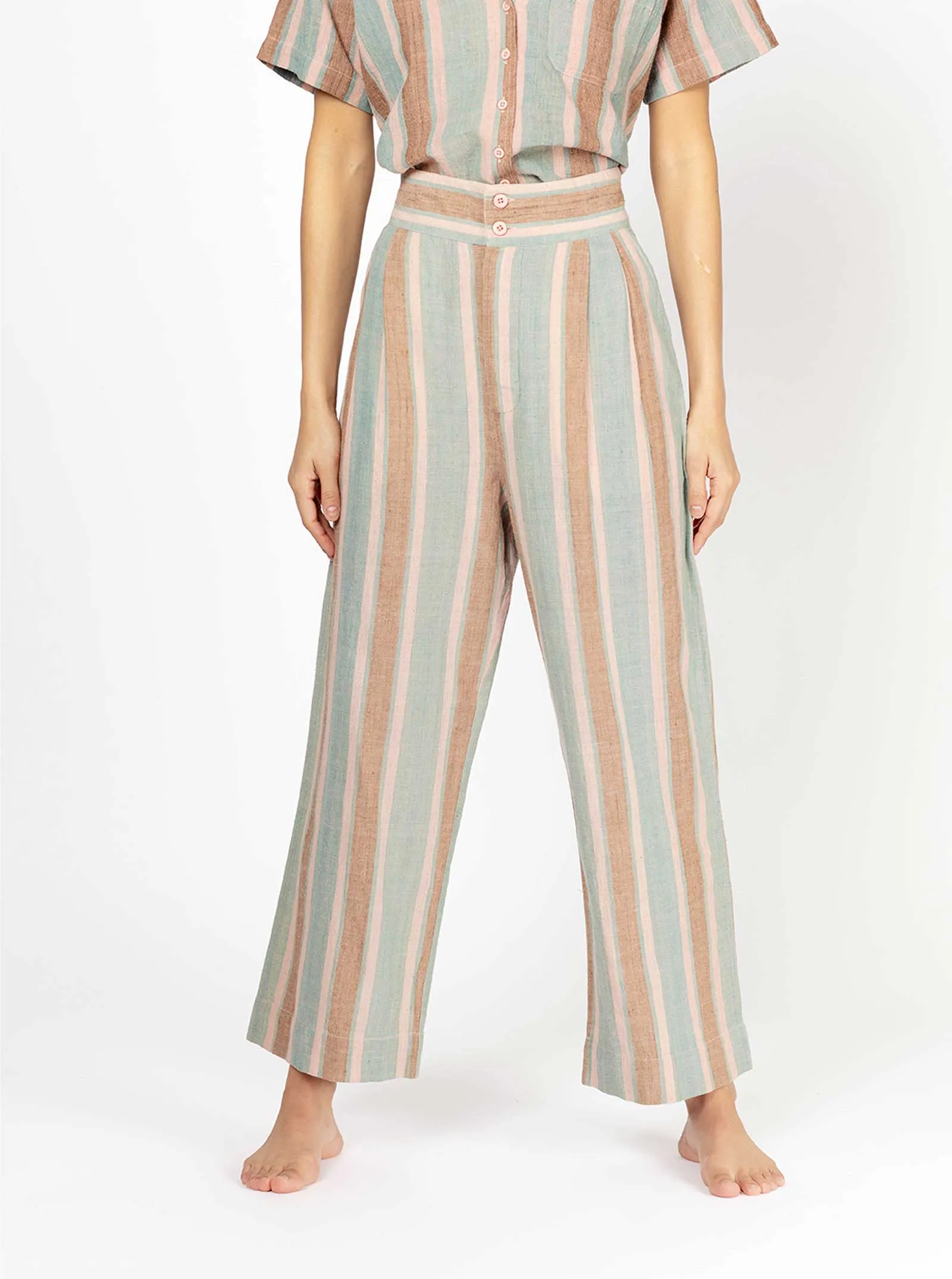 sample sale | lexi trouser basil | XXS-XL sold by Ace & Jig product image thumbnail 2