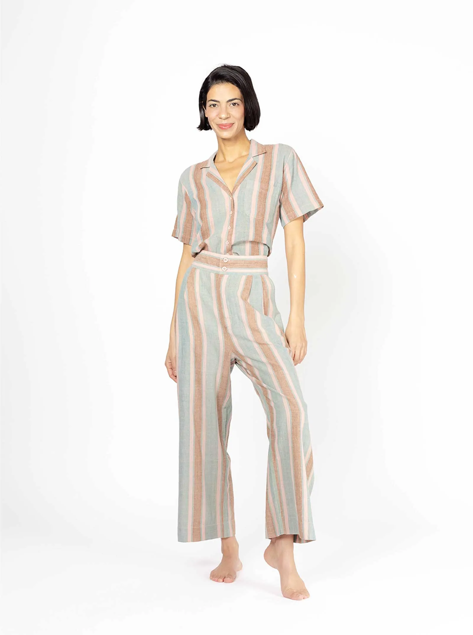 sample sale | lexi trouser basil | XXS-XL sold by Ace & Jig product image thumbnail 4