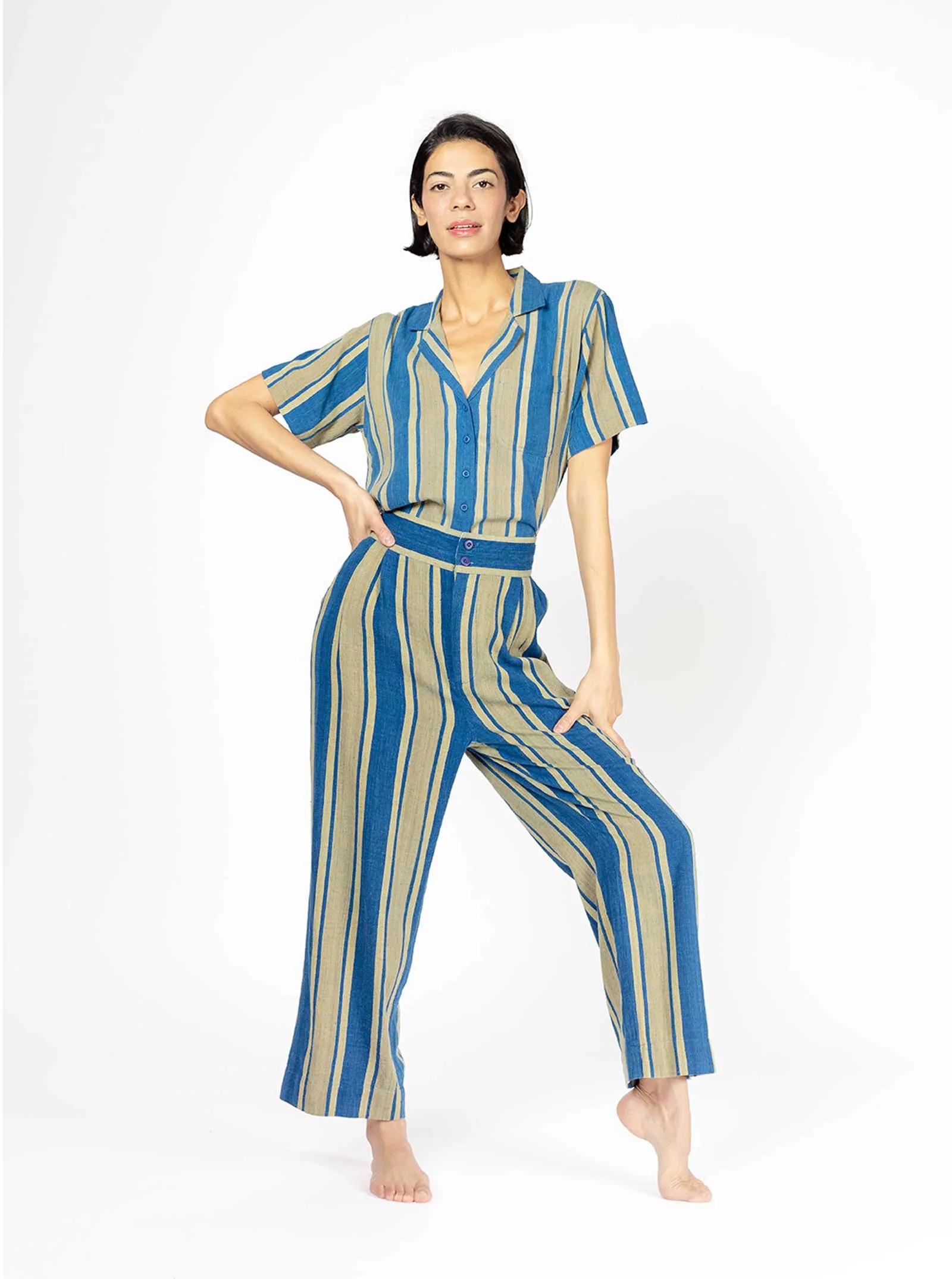 sample sale | lexi trouser elderberry | XXS sold by Ace & Jig product image thumbnail 2