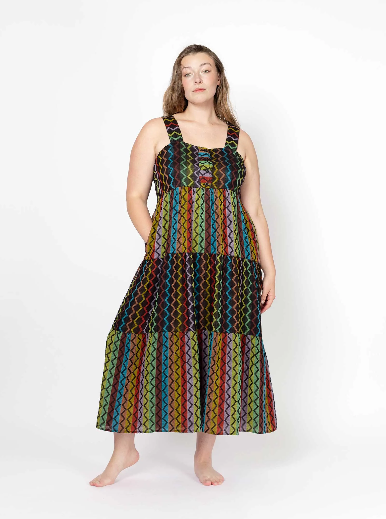 sample sale | rhea dress electronica | XXS-4X sold by Ace & Jig