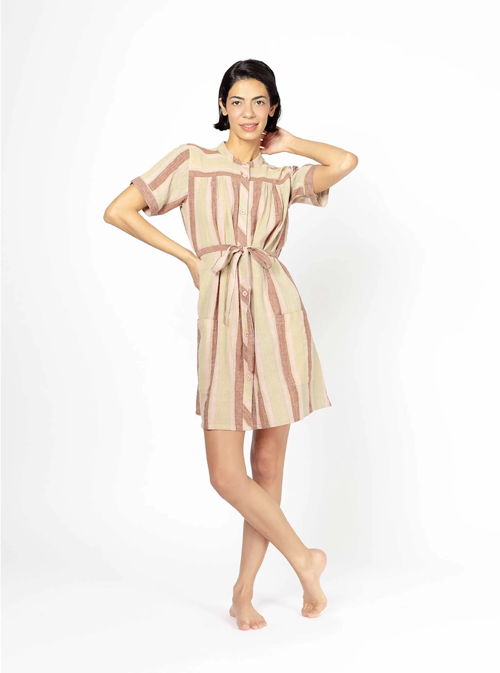 sample sale | river dress basil | XS-1X sold by Ace & Jig product image thumbnail 3