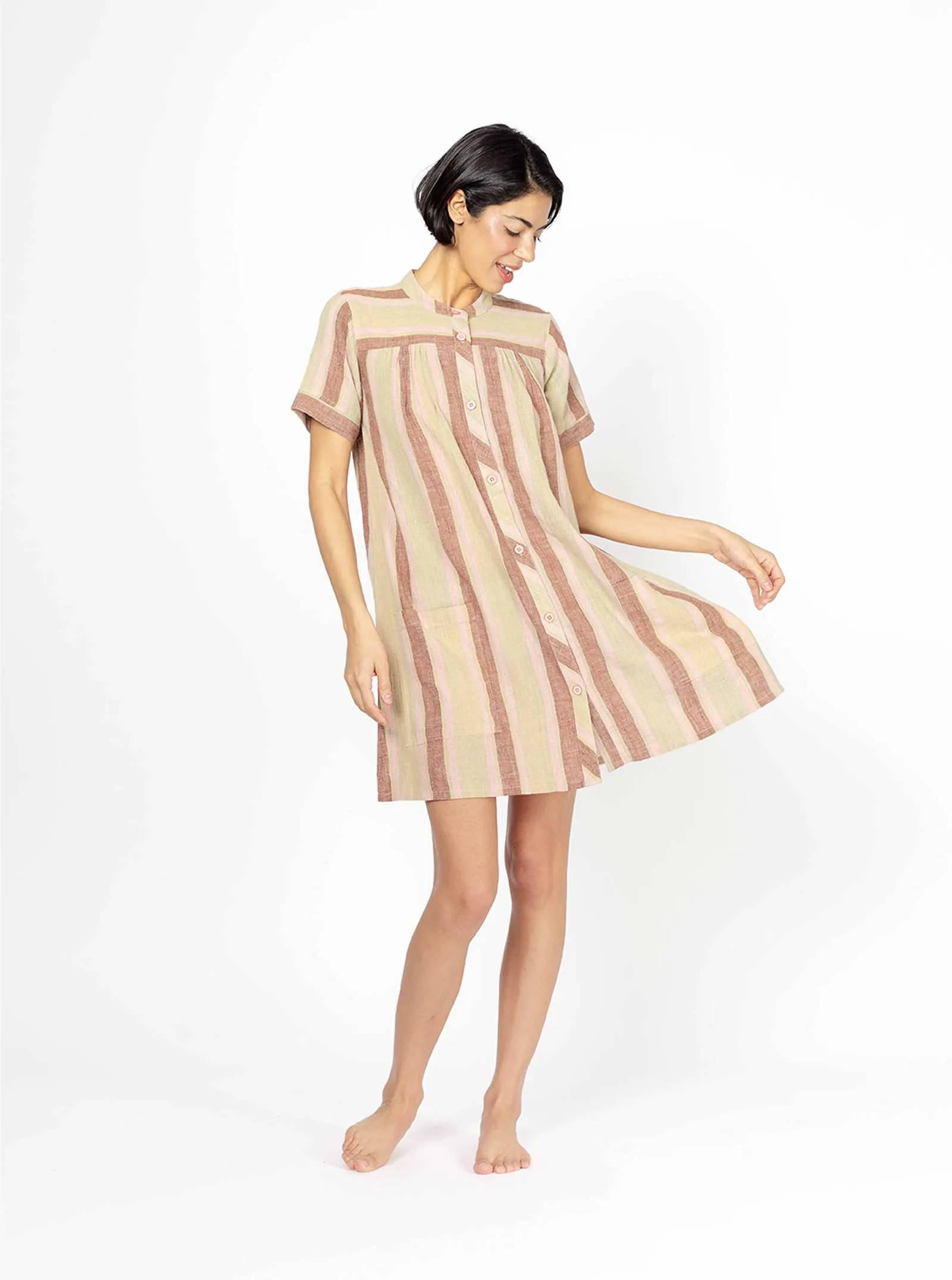 sample sale | river dress basil | XS-1X sold by Ace & Jig product image thumbnail 2
