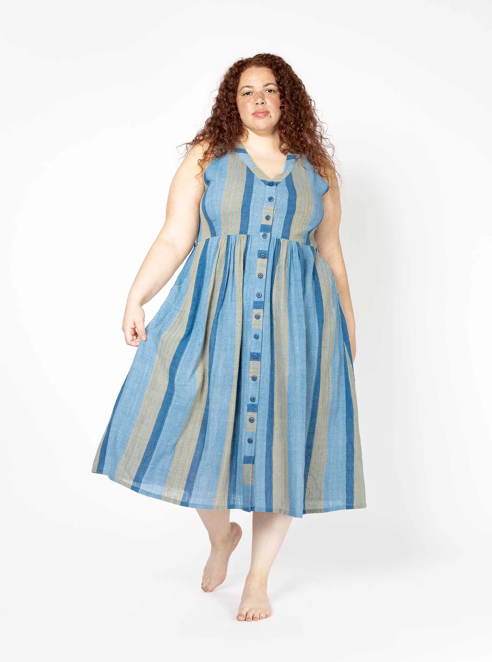 sample sale | callie dress bluebell | XXS-3X sold by Ace & Jig