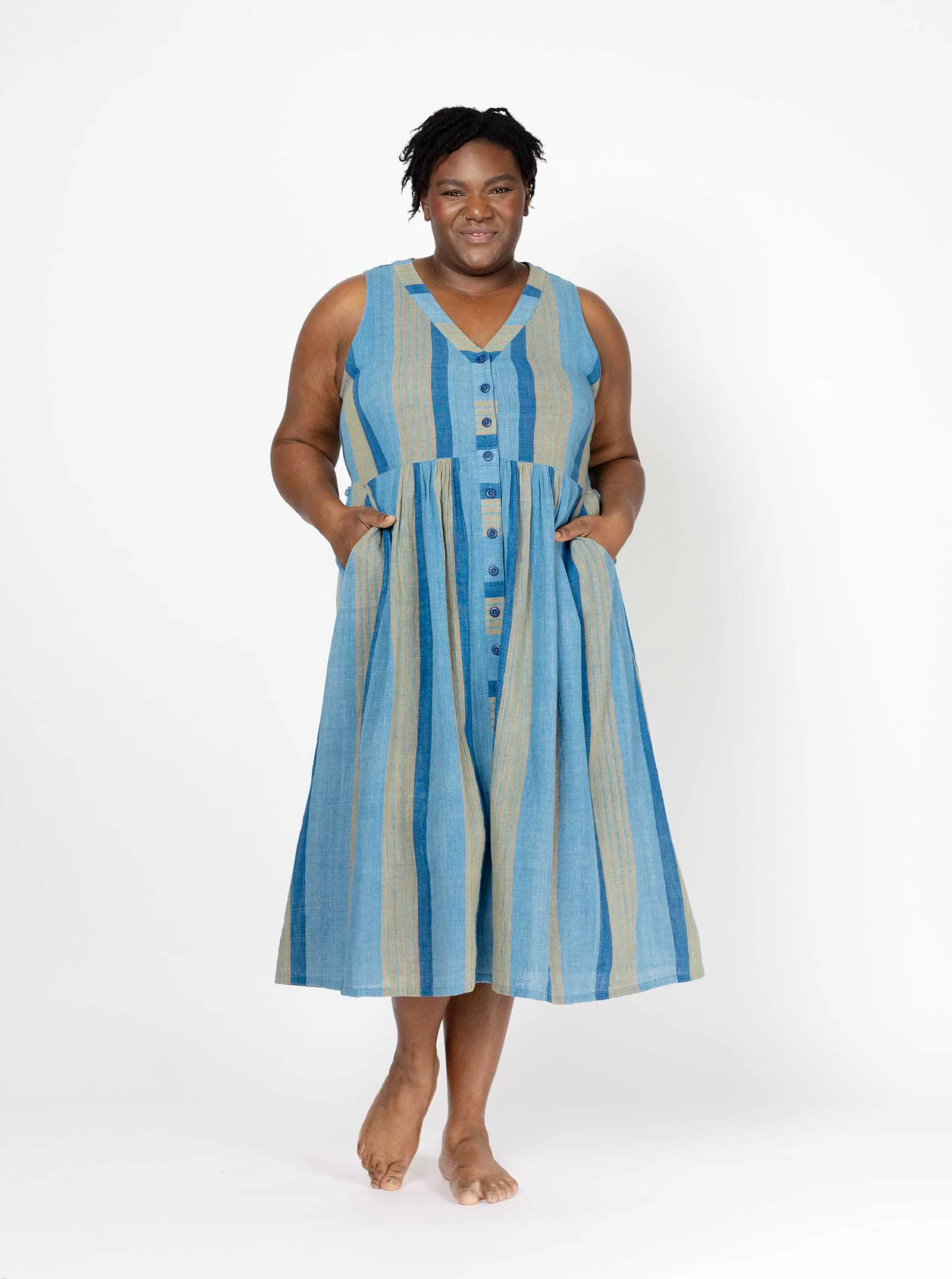 sample sale | callie dress bluebell | XXS-3X sold by Ace & Jig product image thumbnail 3
