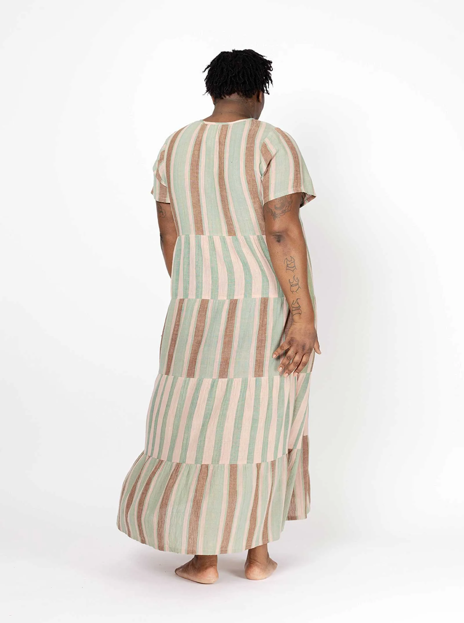 sample sale | daze dress basil | XXS sold by Ace & Jig product image thumbnail 5