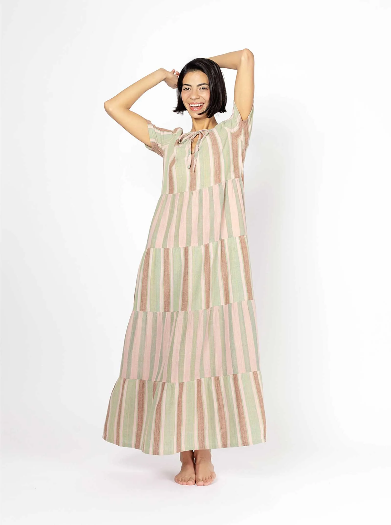 sample sale | daze dress basil | XXS sold by Ace & Jig product image thumbnail 2