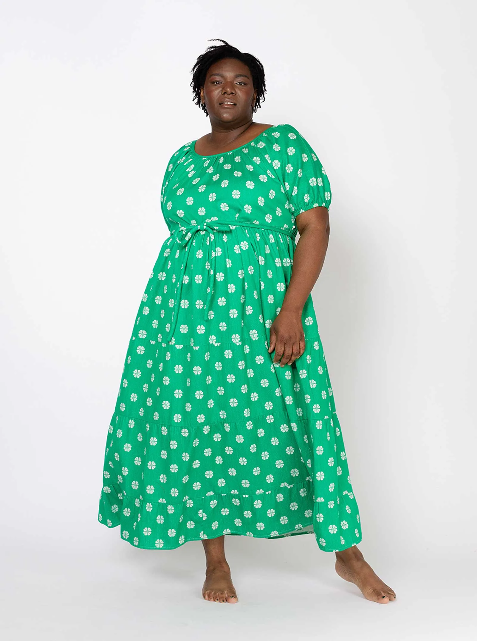 sample sale | noah maxi green daisy | XS-XL sold by Ace & Jig
