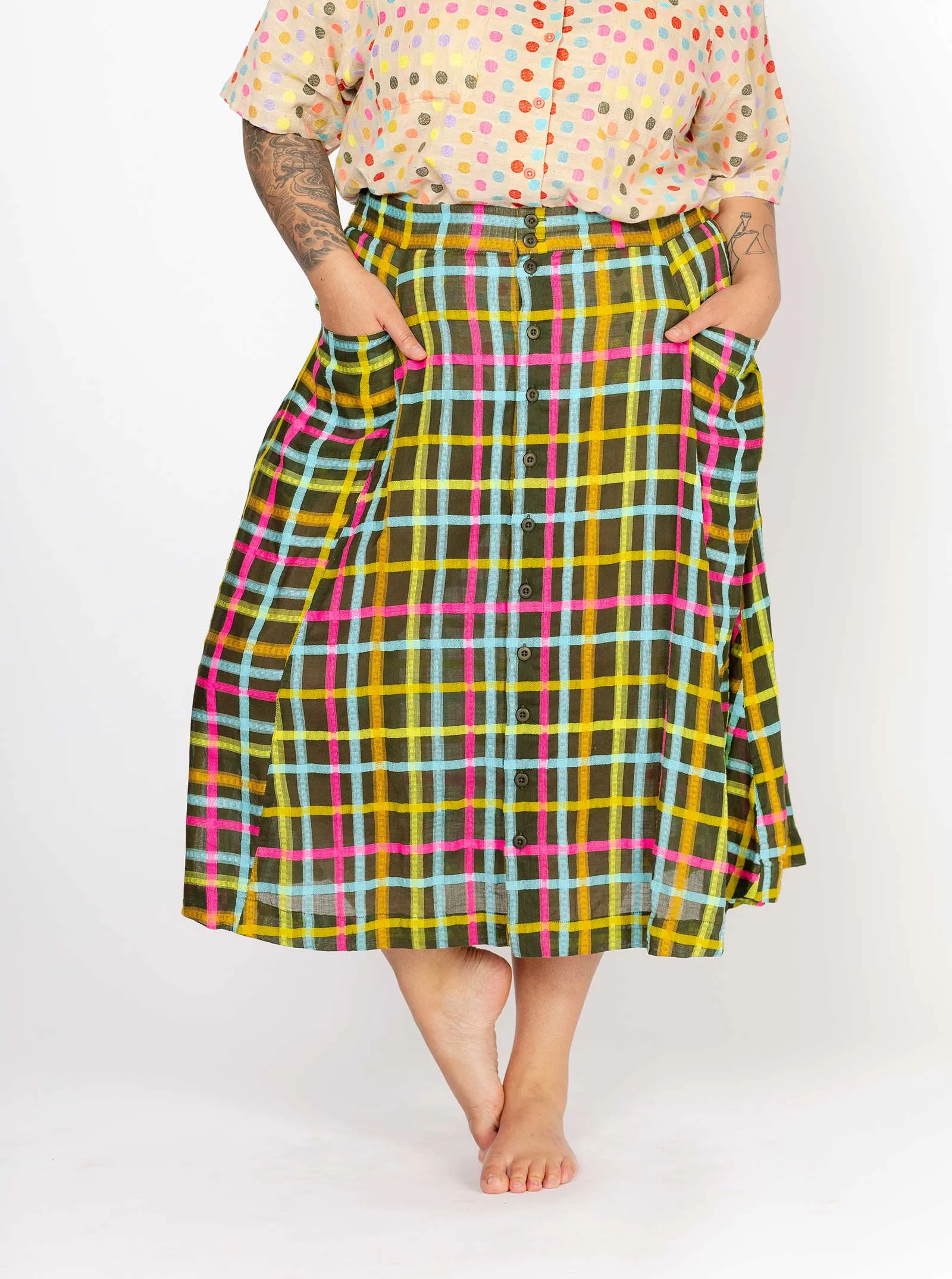 sample sale | gertie skirt juniper | XXS-XL sold by Ace & Jig