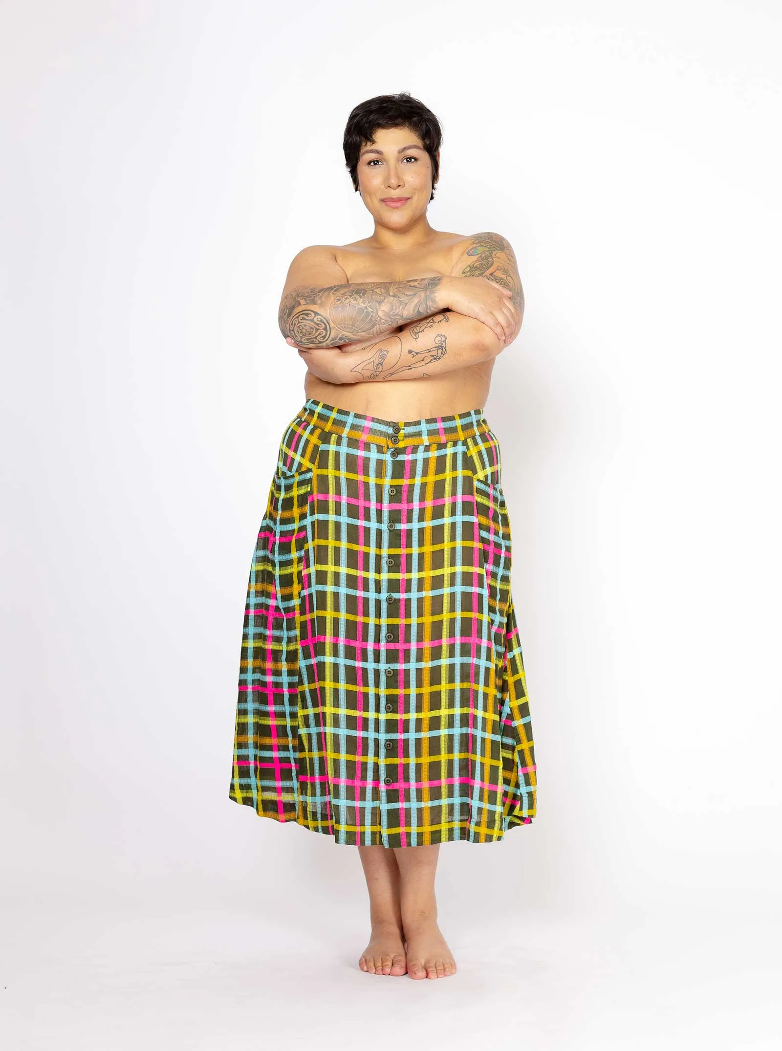 sample sale | gertie skirt juniper | XXS-XL sold by Ace & Jig product image thumbnail 3