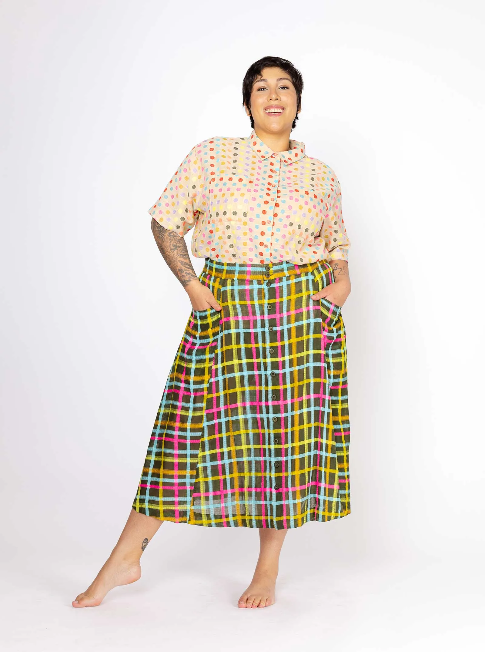sample sale | gertie skirt juniper | XXS-XL sold by Ace & Jig product image thumbnail 2