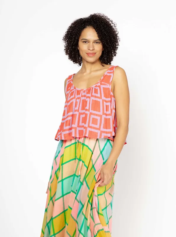 sample sale | pearl tank zinnia | XXS-4X sold by Ace & Jig