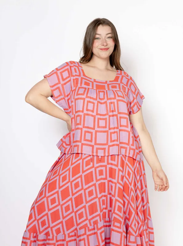 sample sale | lynne top lilac | XS-1X sold by Ace & Jig