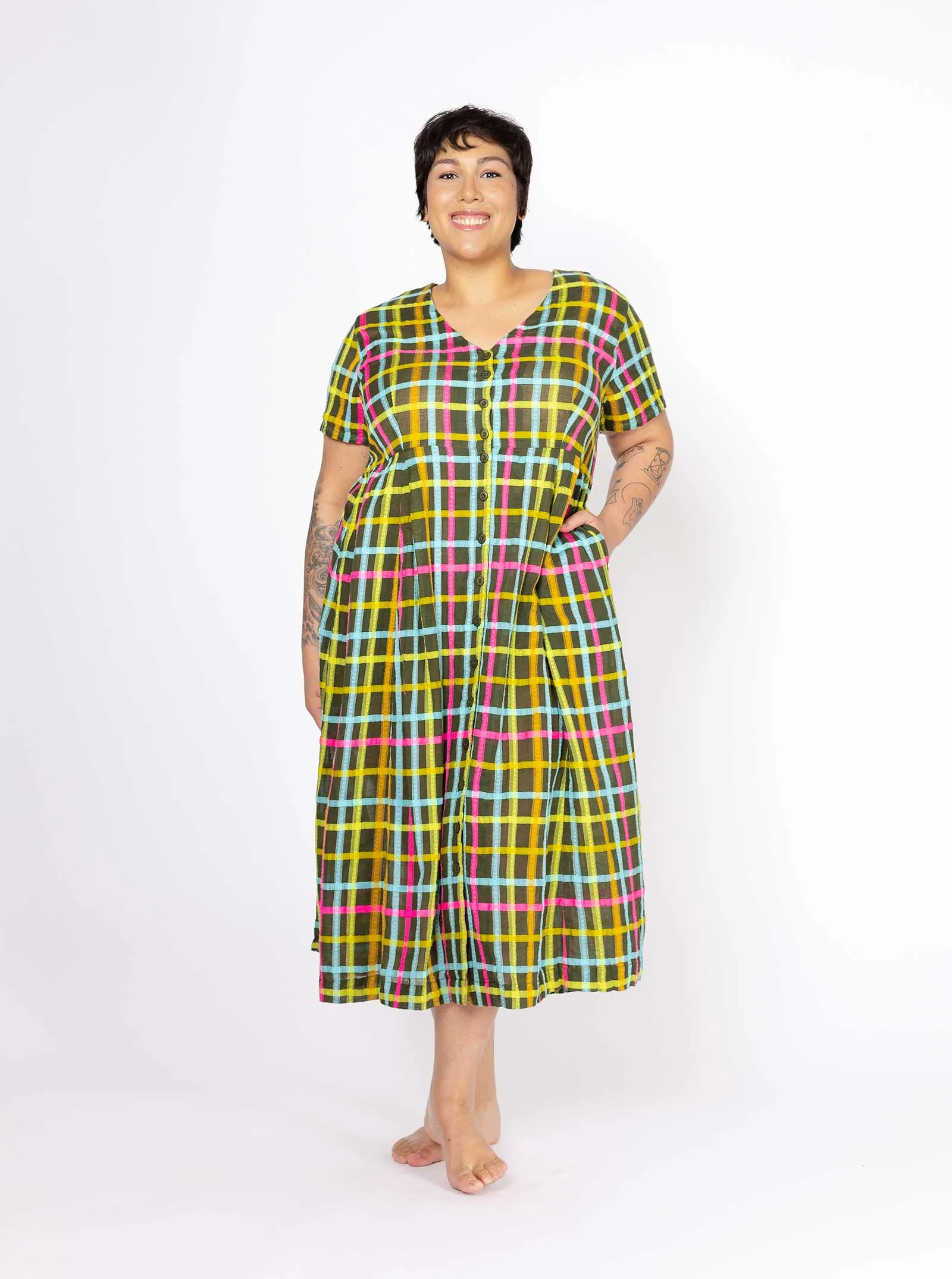 sample sale | joyce dress juniper | XXS-M sold by Ace & Jig product image thumbnail 3