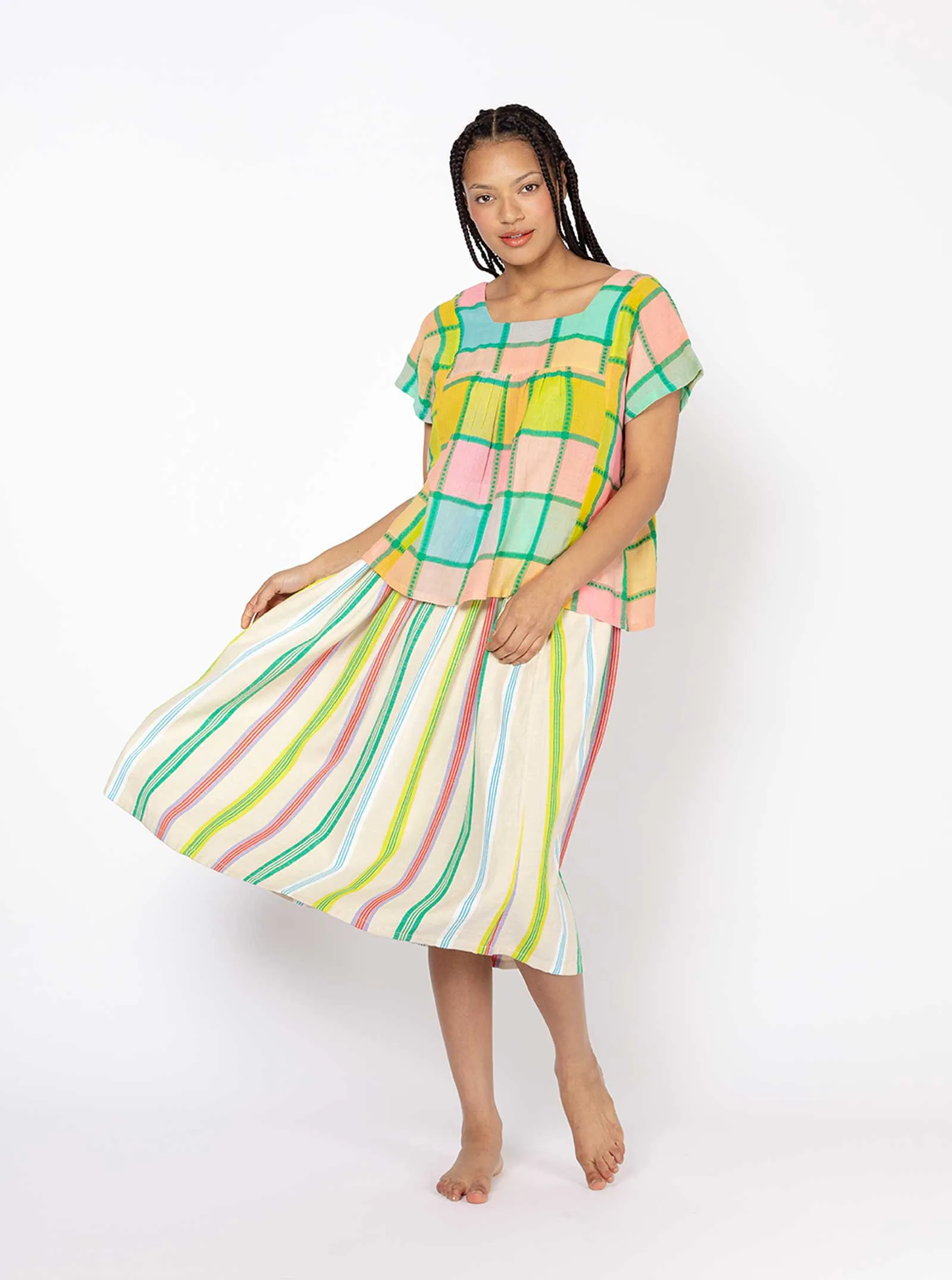 sample sale | lynne top sherbert | 2X sold by Ace & Jig product image thumbnail 2