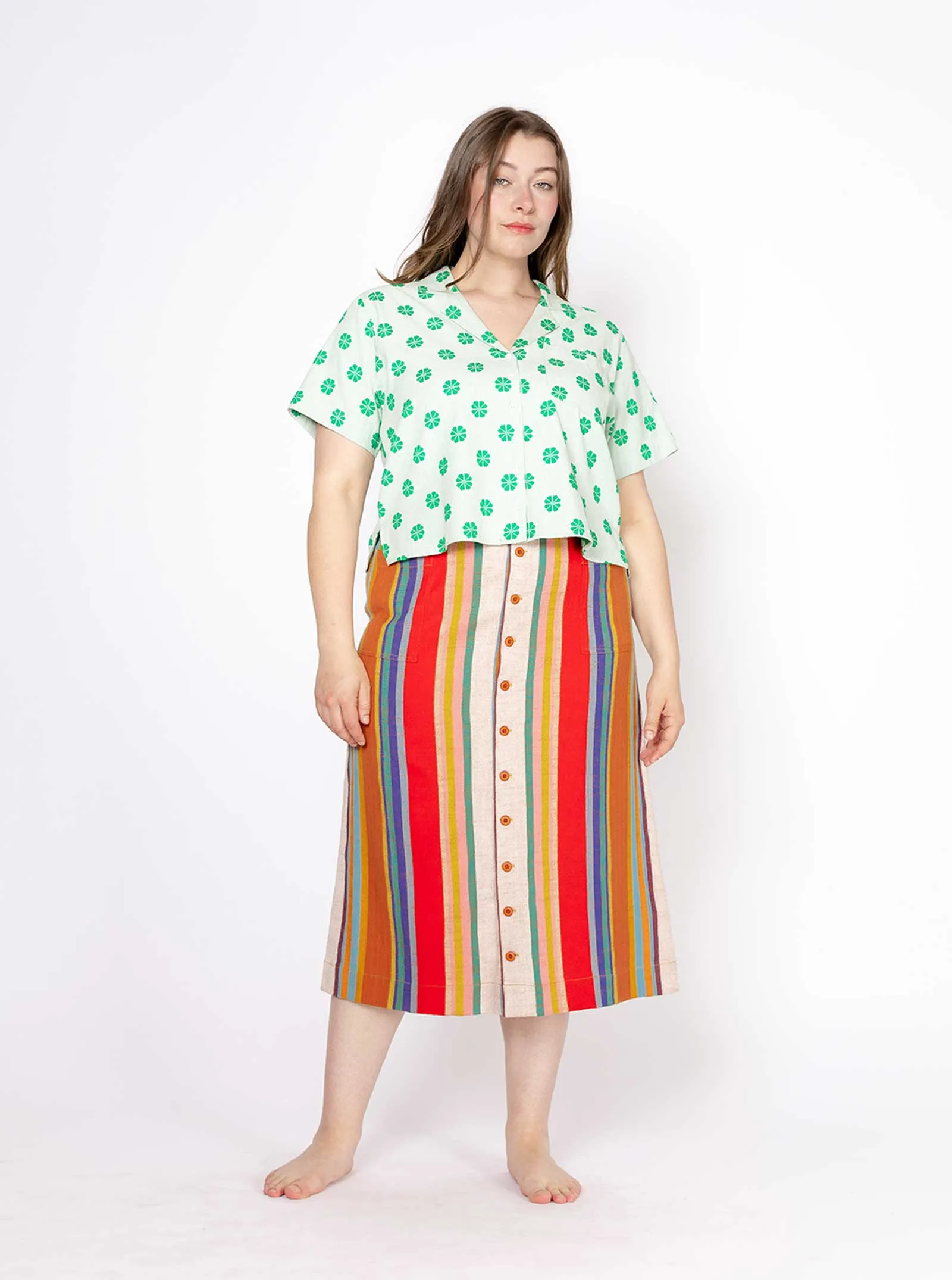 sample sale | murphy shirt daisy | 2X-4X sold by Ace & Jig product image thumbnail 4