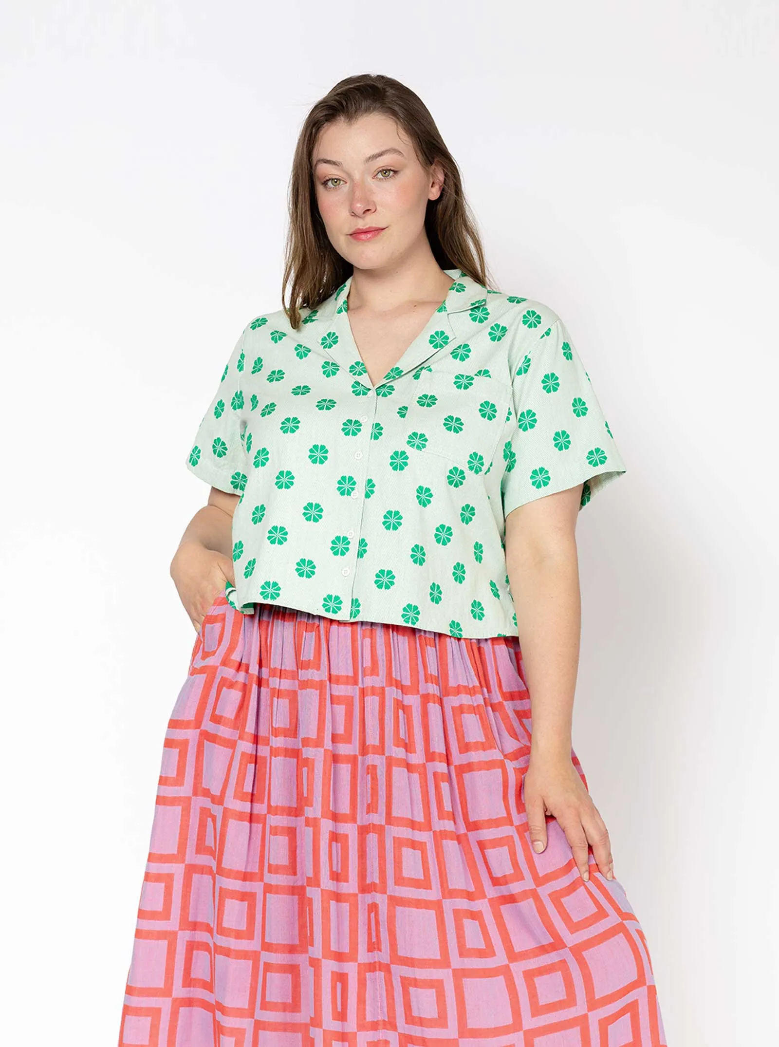 sample sale | murphy shirt daisy | 2X-4X sold by Ace & Jig