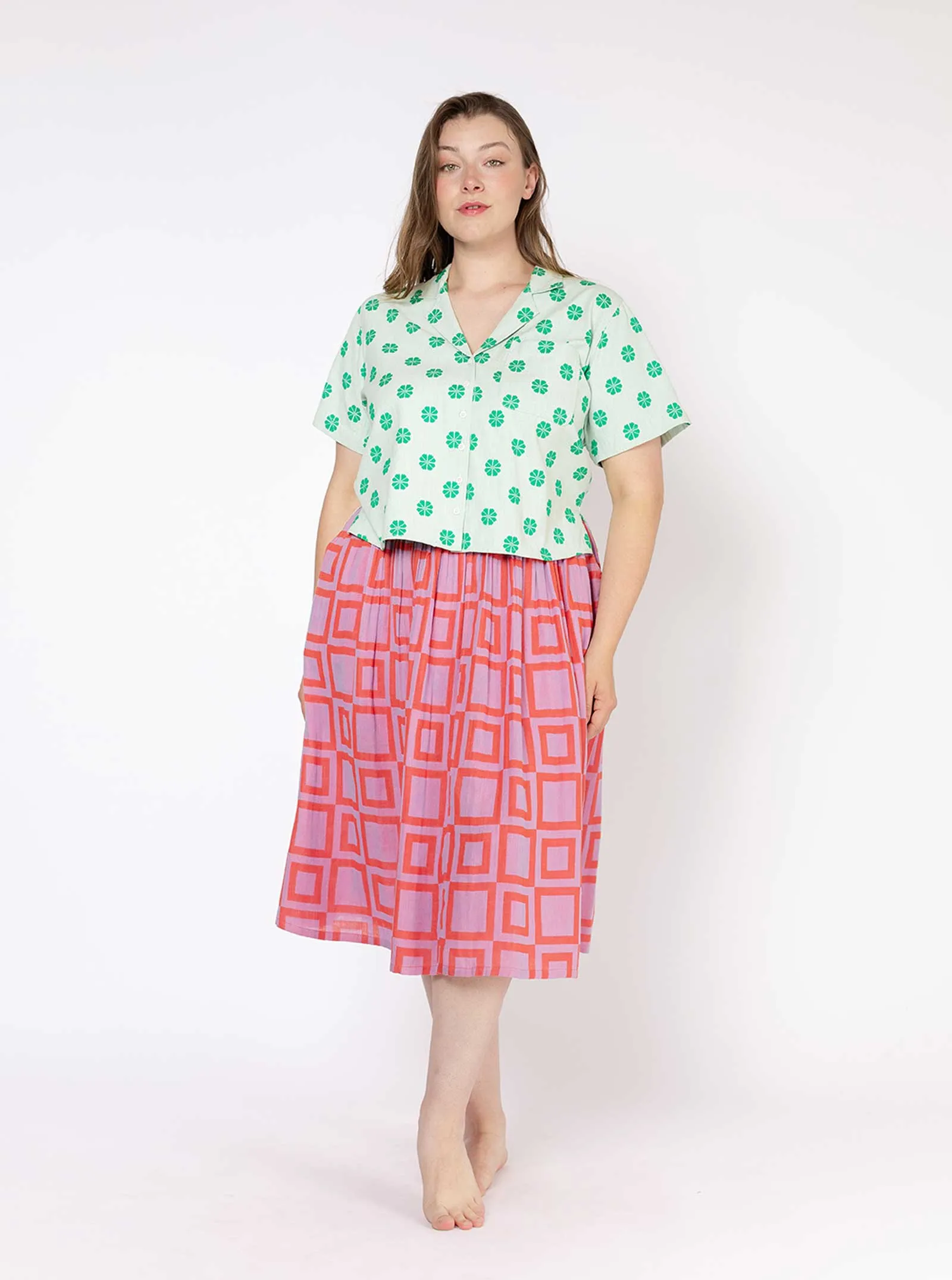 sample sale | murphy shirt daisy | 2X-4X sold by Ace & Jig product image thumbnail 2