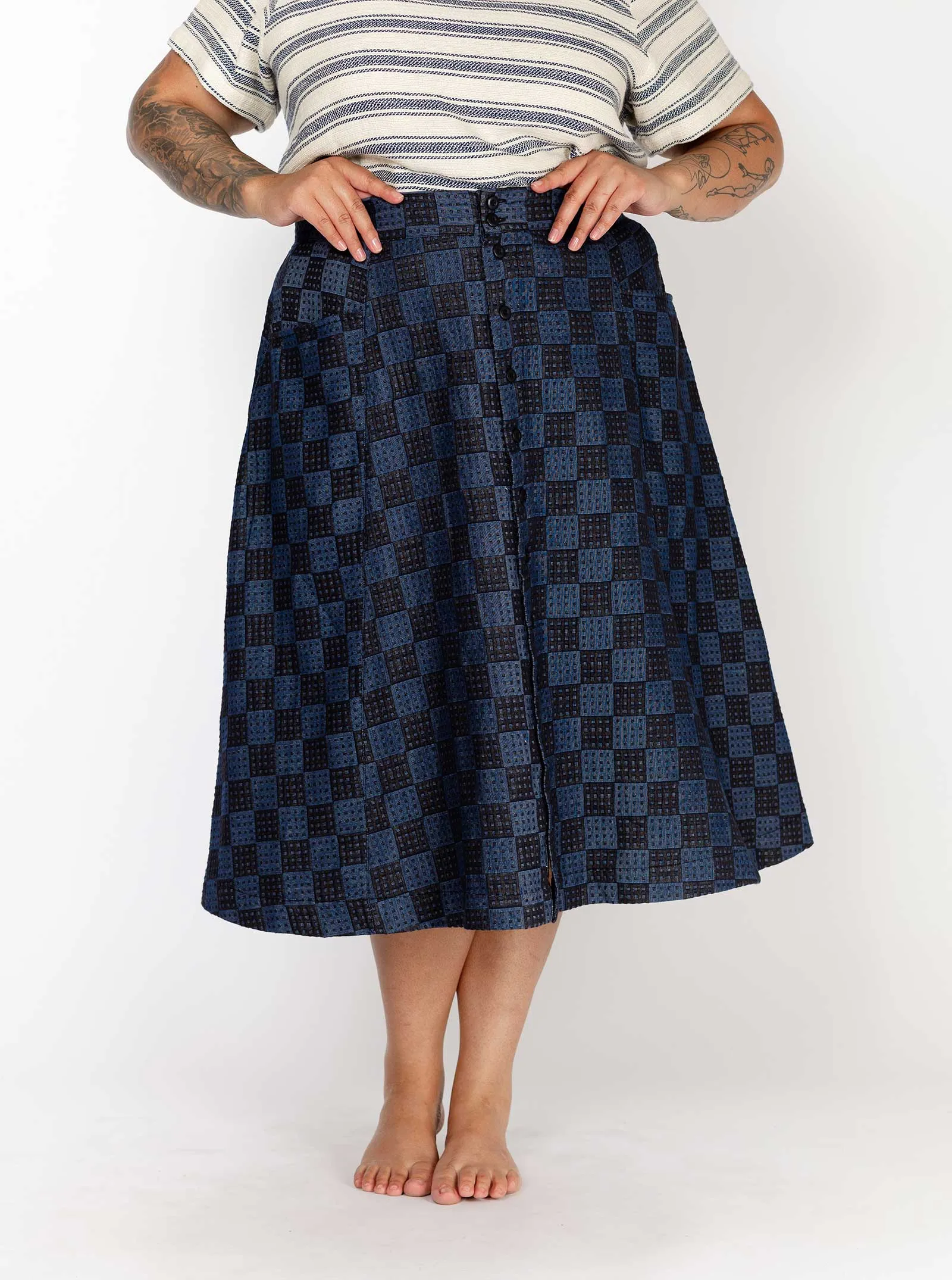 sample sale | gertie skirt blackjack | XXS sold by Ace & Jig product image thumbnail 5