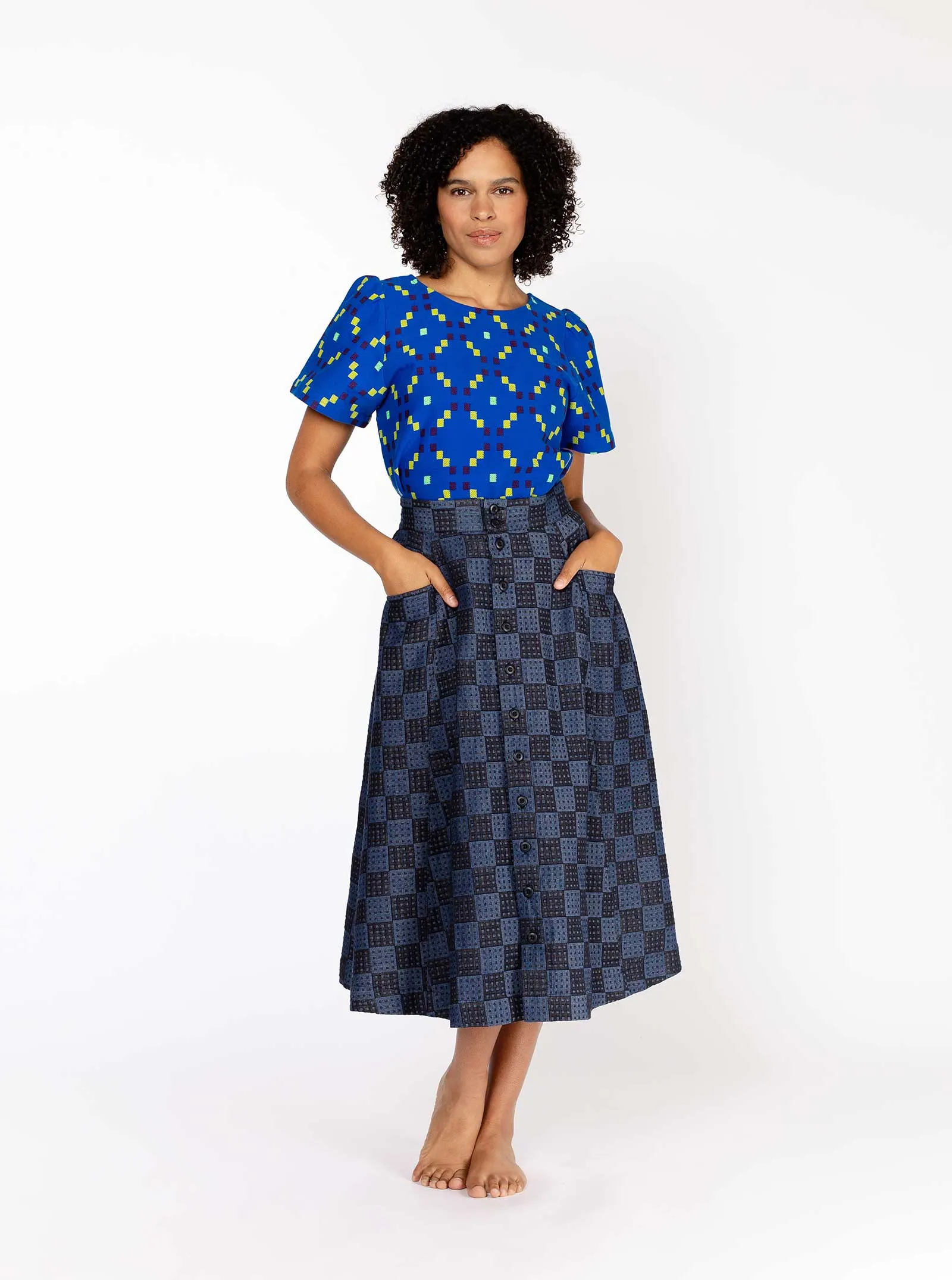 sample sale | gertie skirt blackjack | XXS sold by Ace & Jig product image thumbnail 3