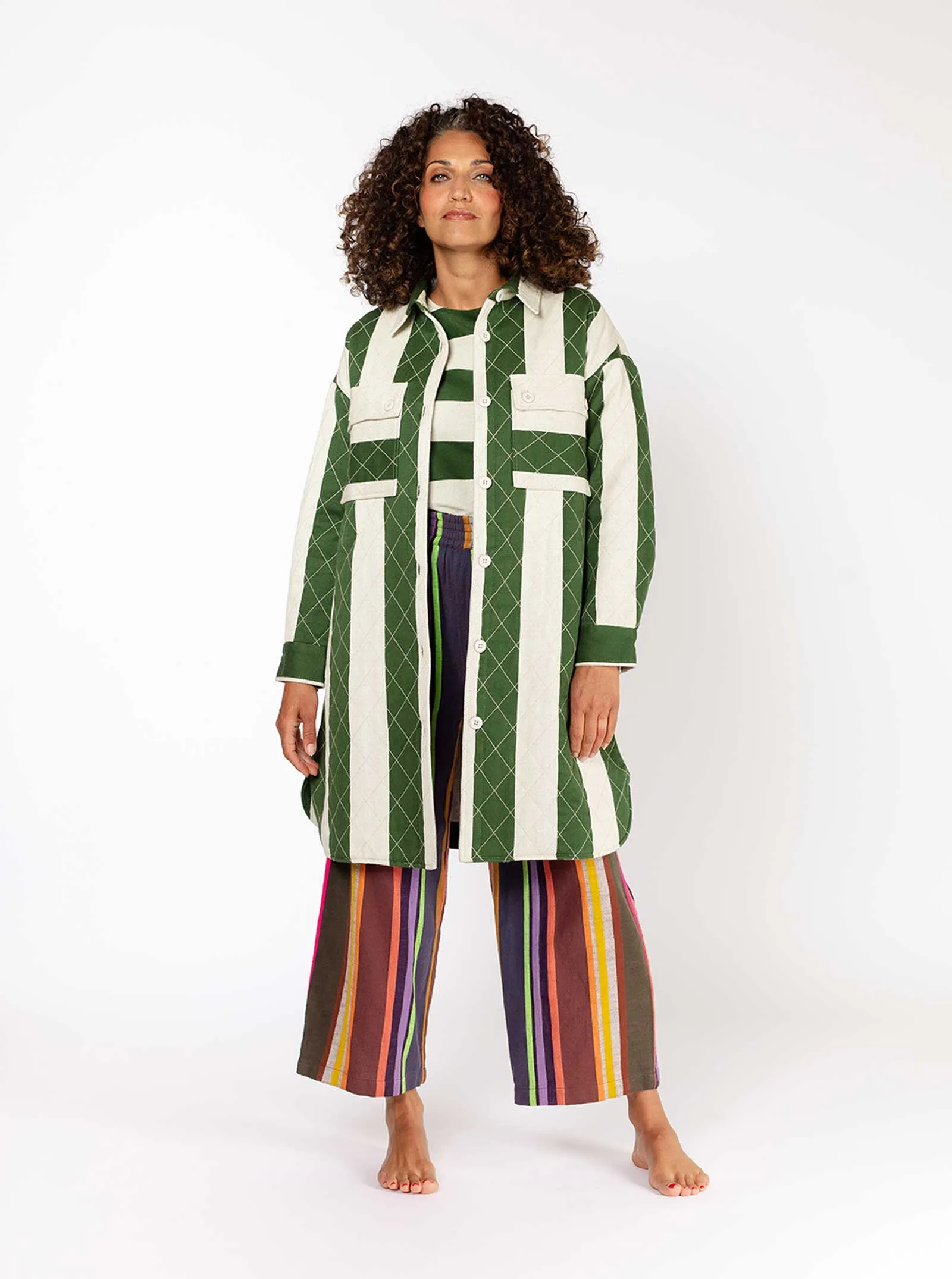 sample sale | quilted overcoat salon | XS sold by Ace & Jig product image thumbnail 4