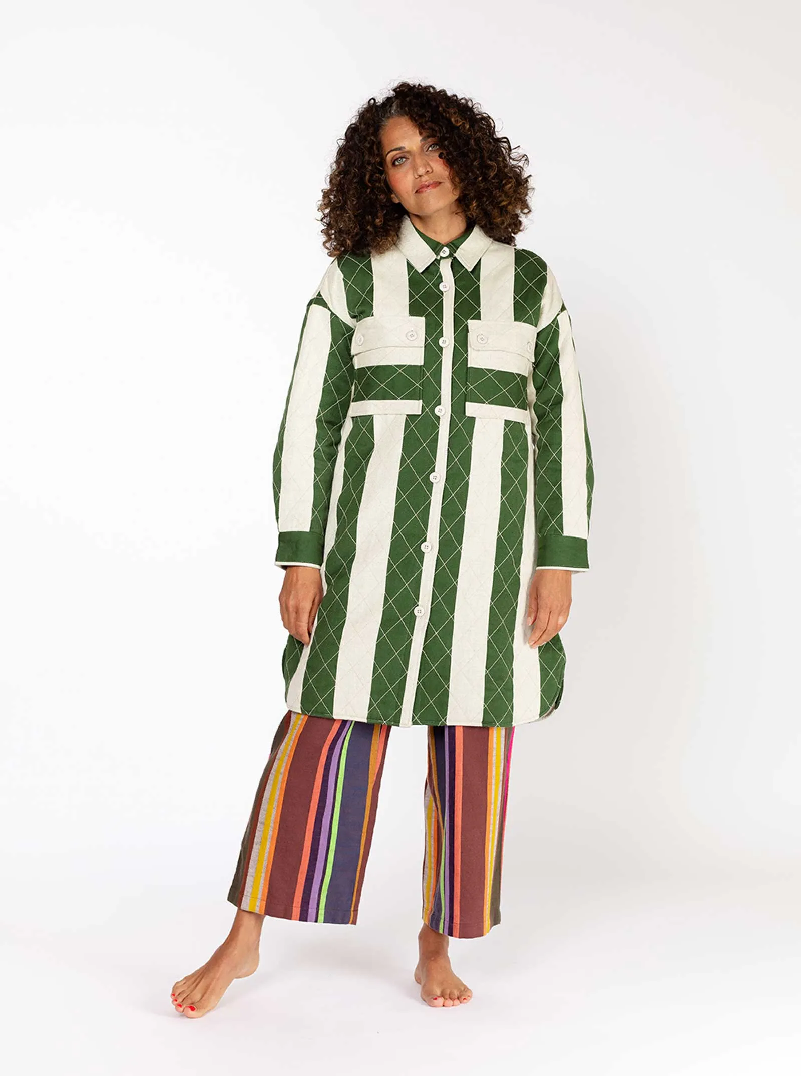 sample sale | quilted overcoat salon | XS sold by Ace & Jig product image thumbnail 5