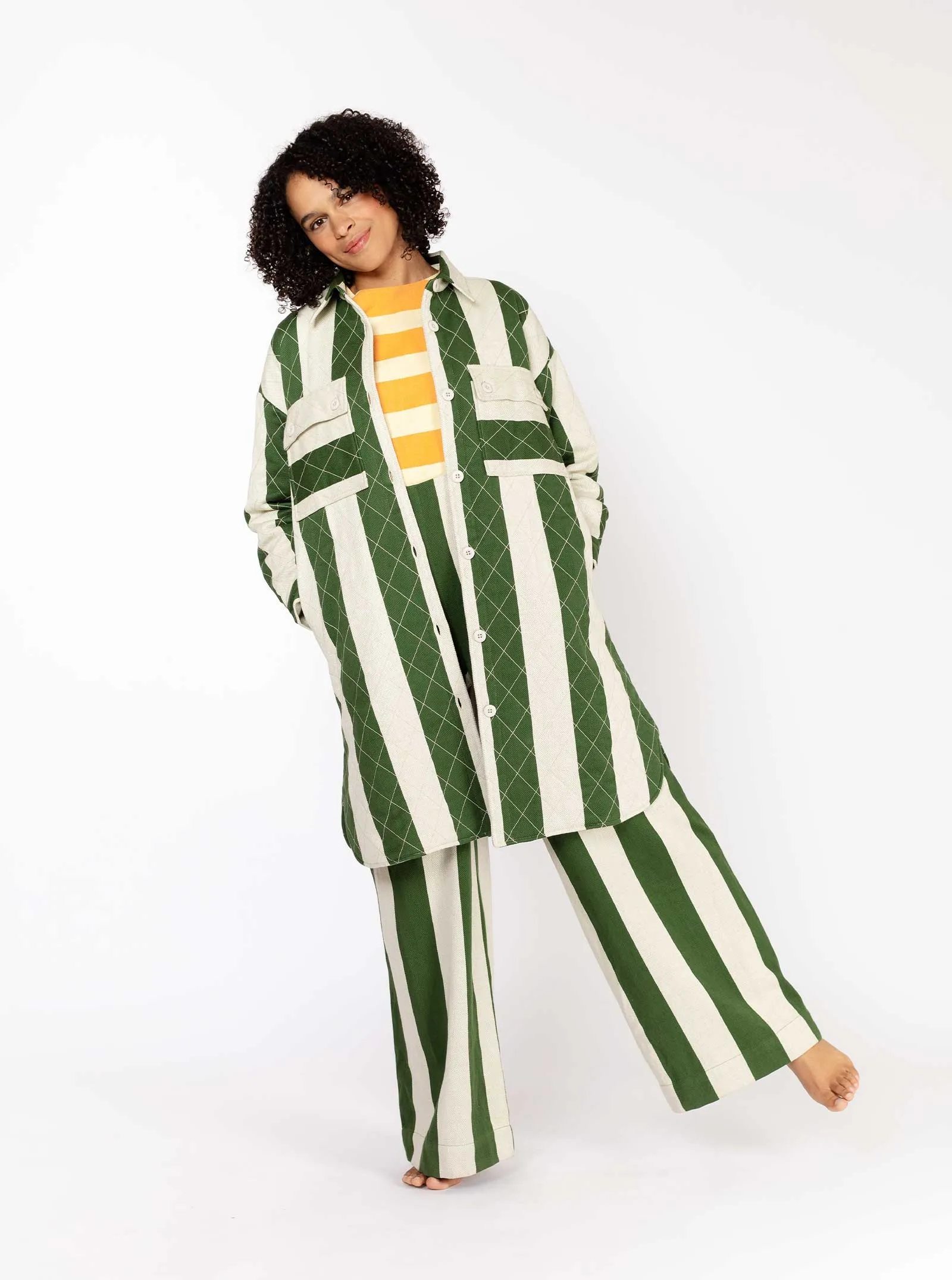 sample sale | quilted overcoat salon | XS sold by Ace & Jig